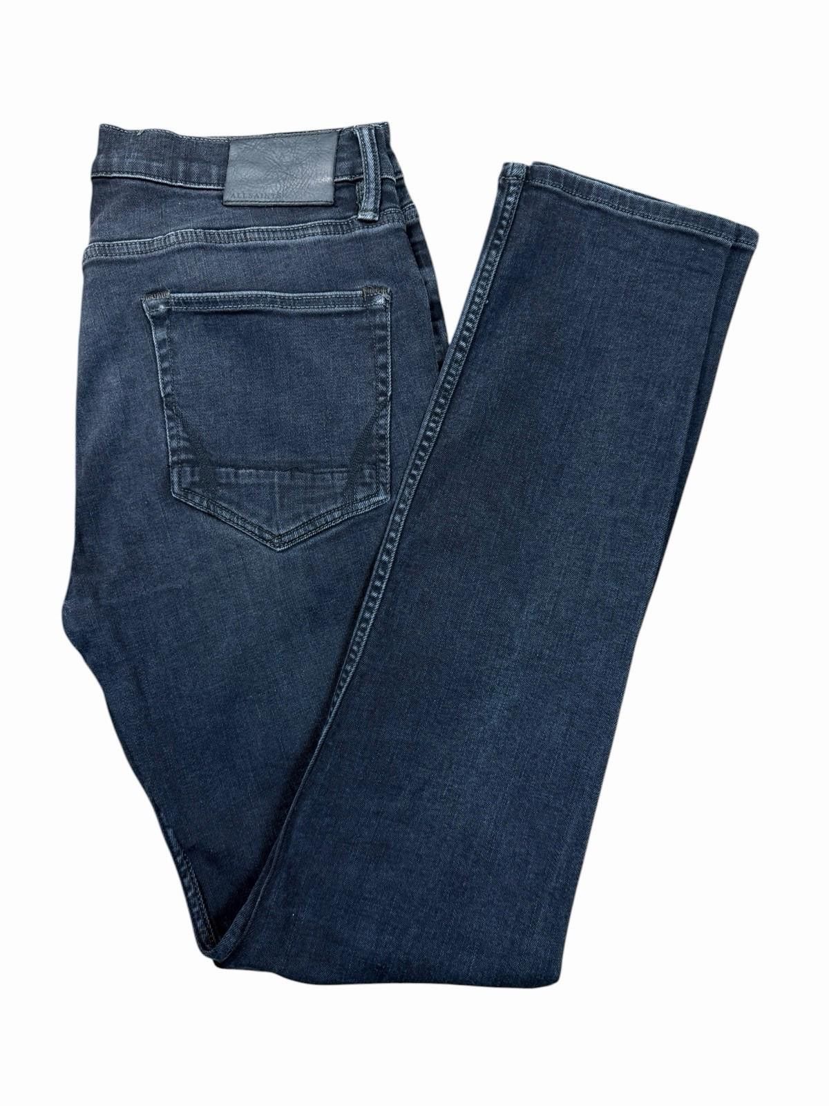 Allsaints AllSaints Rex Slim-Fit Slip Tapered Black Denim Jeans W32 Size US 32 / EU 48 - 1 Thumbnail