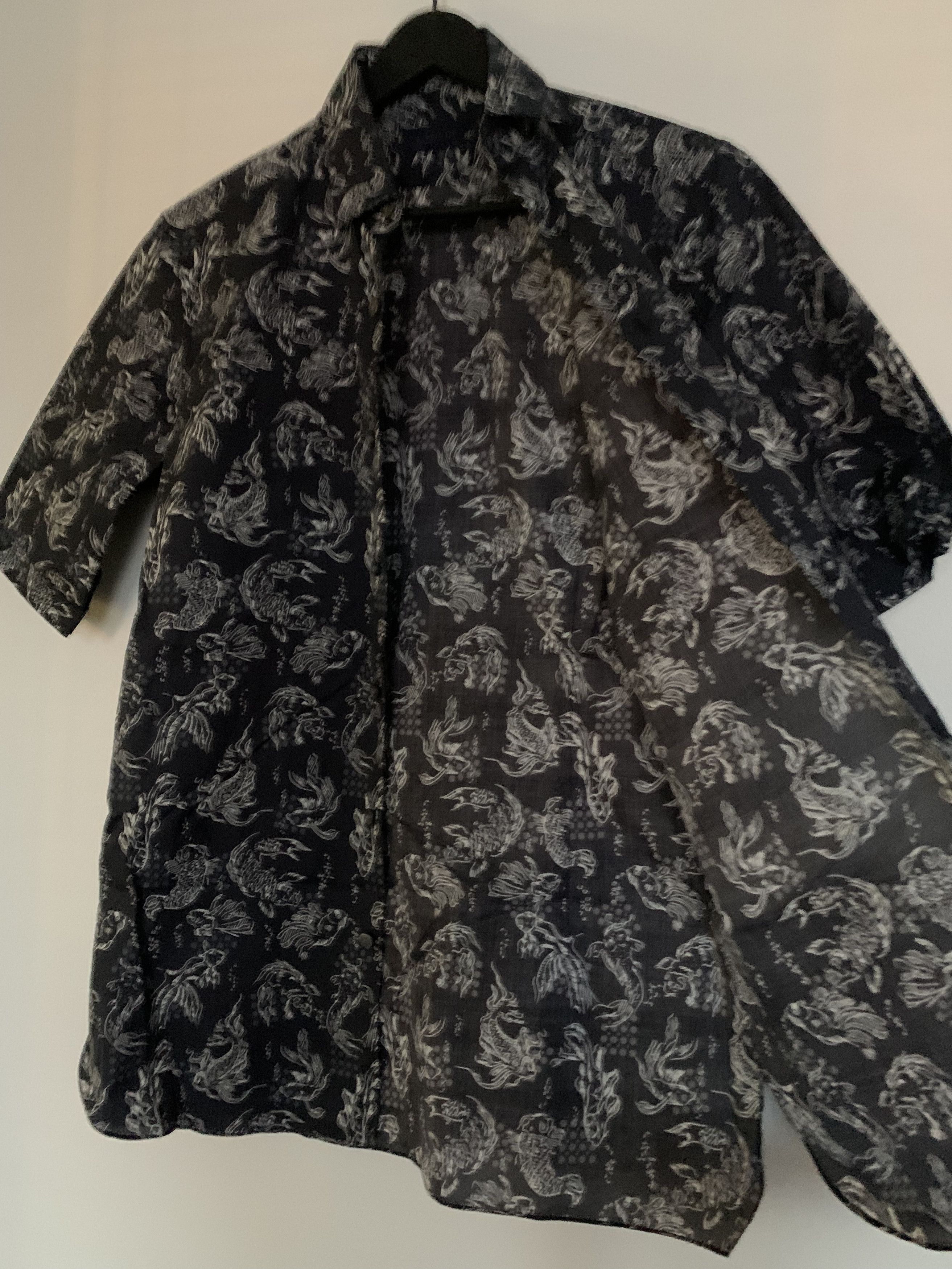 Lanvin Lanvin Koi-print short-sleeved cotton-voile shirt Size US S / EU 44-46 / 1 - 2 Thumbnail