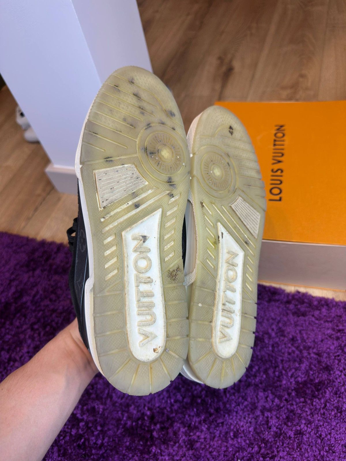 Louis Vuitton Louis Vuitton Trainer Monogram Black Size US 7 / EU 40 - 6 Thumbnail