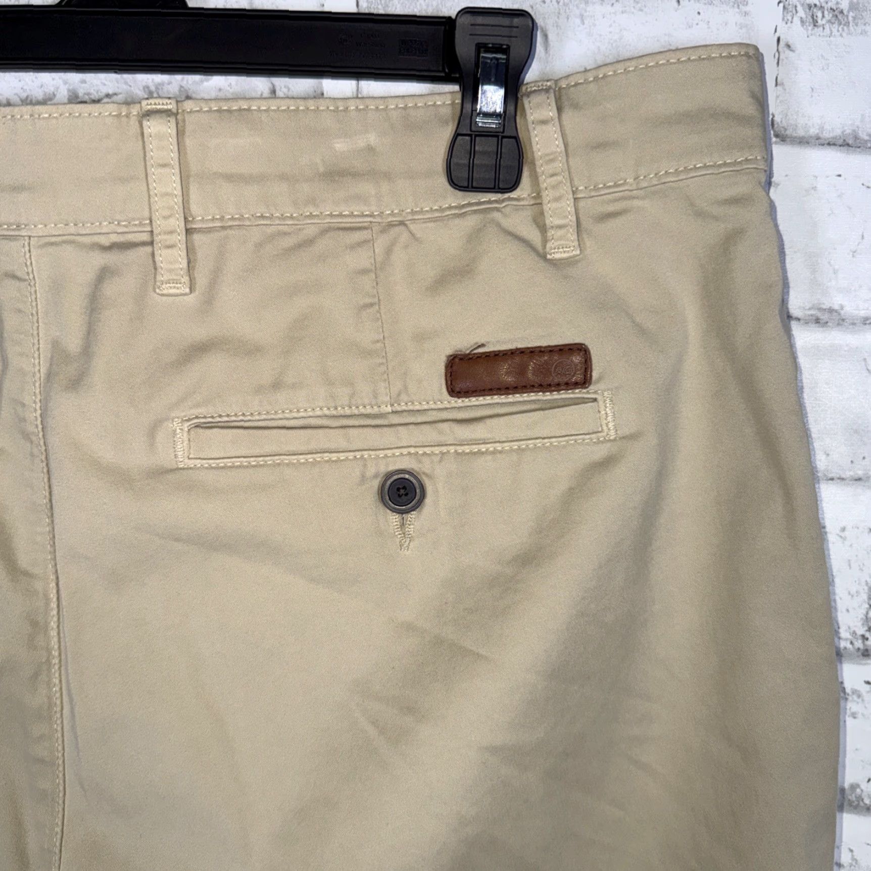 Vintage Adriano GoldSchmied The Wanderer Short Beige Shorts Mens 36 R Size US 36 / EU 52 - 3 Thumbnail