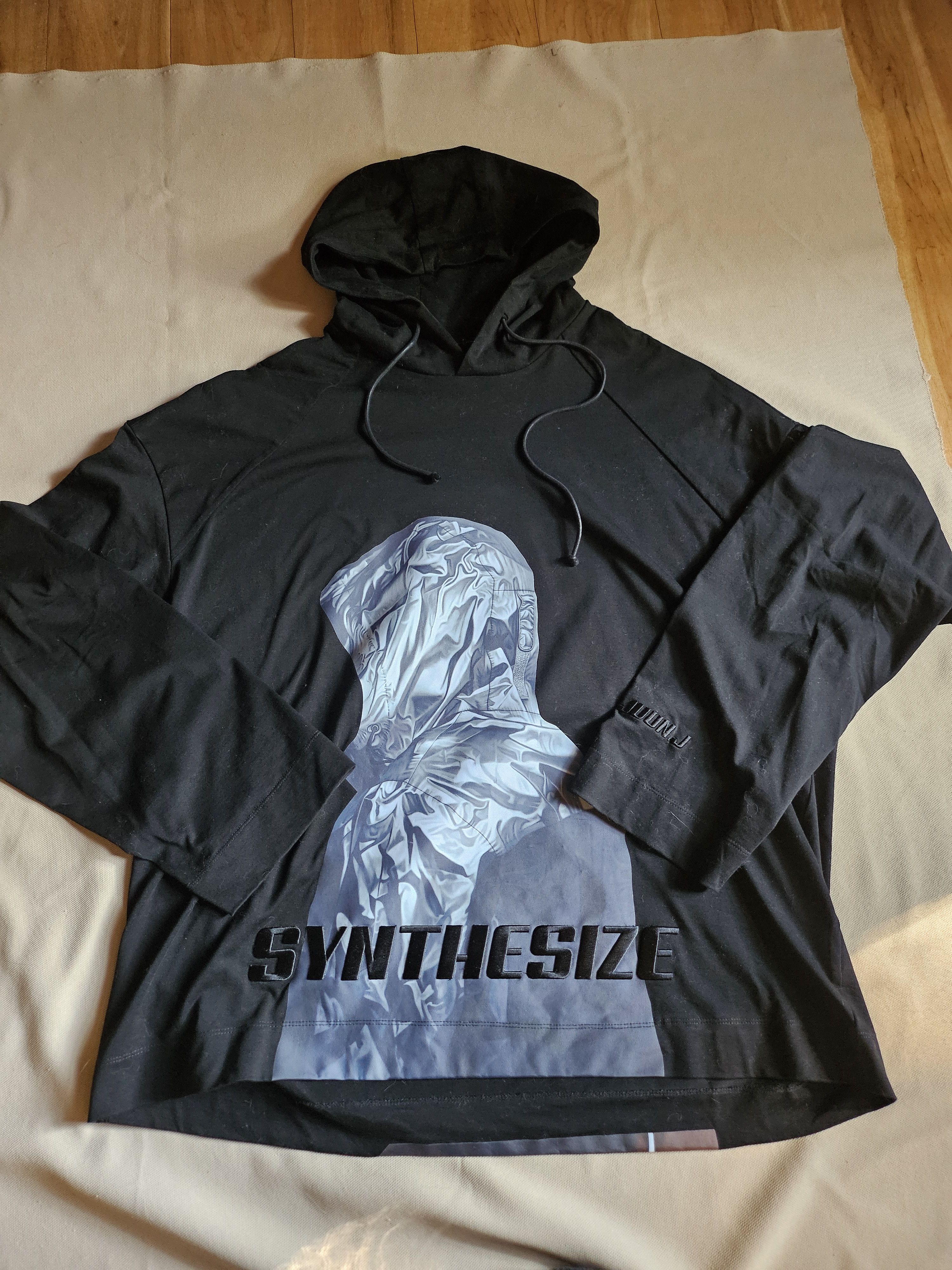 Juun.J Juun. J Black Karel Funk Print Hoodie Size US XXL / EU 58 / 5 - 1 Thumbnail