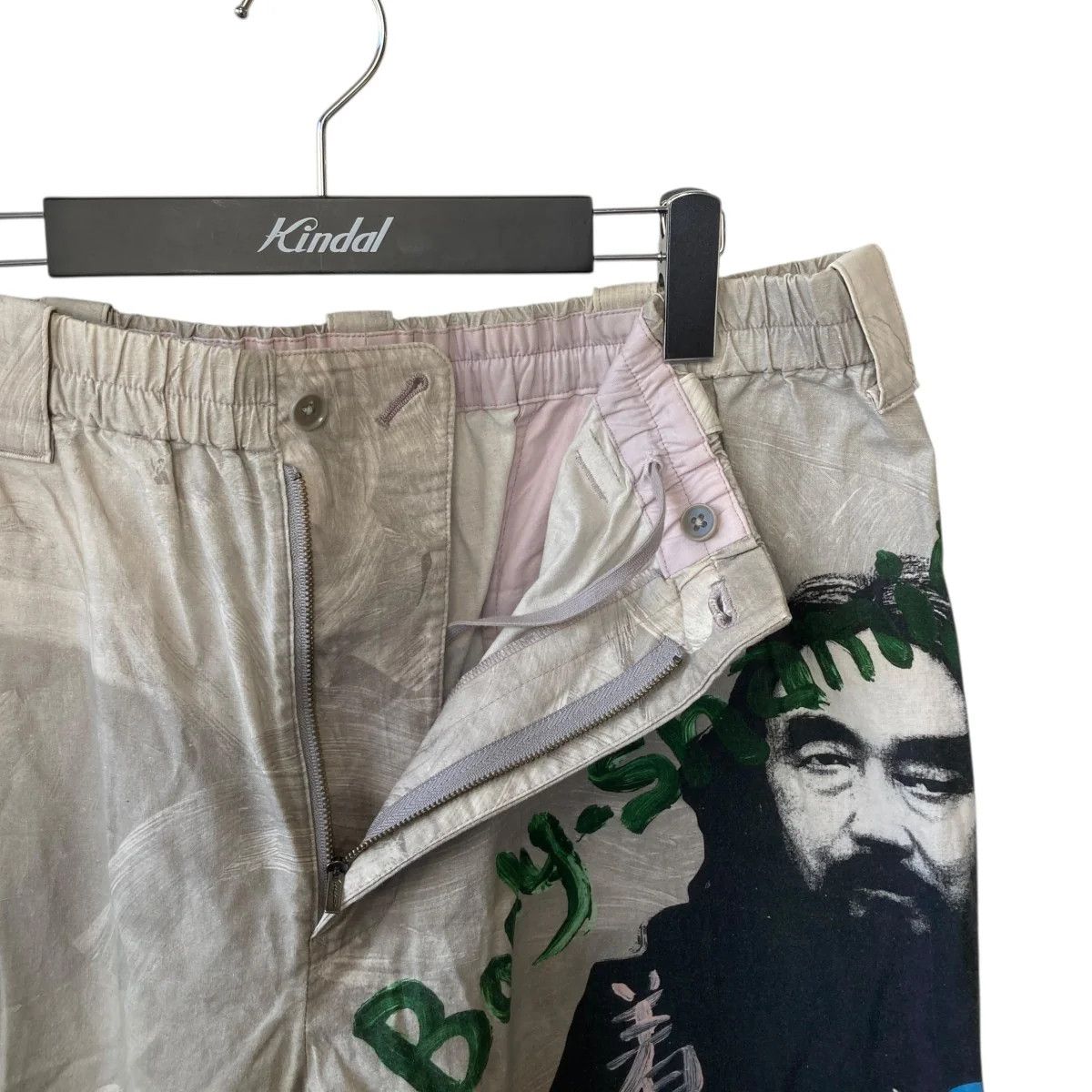 Yohji Yamamoto Yohji Yamamoto pour homme18SS Left Portrait Print Pants Size US 34 / EU 50 - 3 Thumbnail