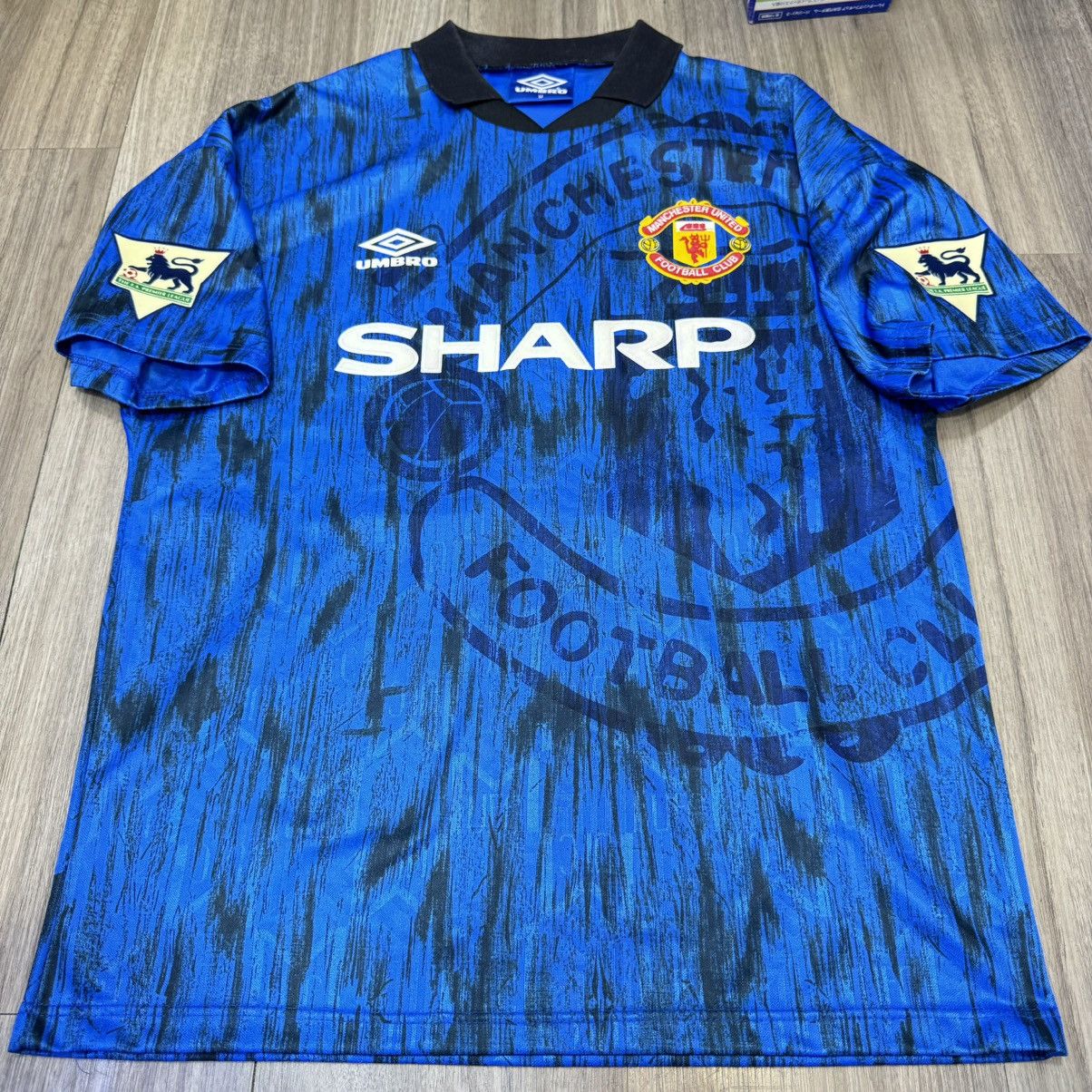 Football Shirts Man Utd 92 Away Shirt Manchester United 92/93 Away