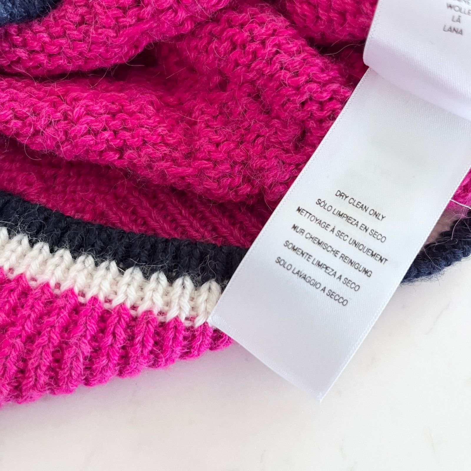 MOTHER Mother The Mock Neck Pink Cable Knit Cropped Jumper Sweater Size M / US 6-8 / IT 42-44 - 6 Thumbnail