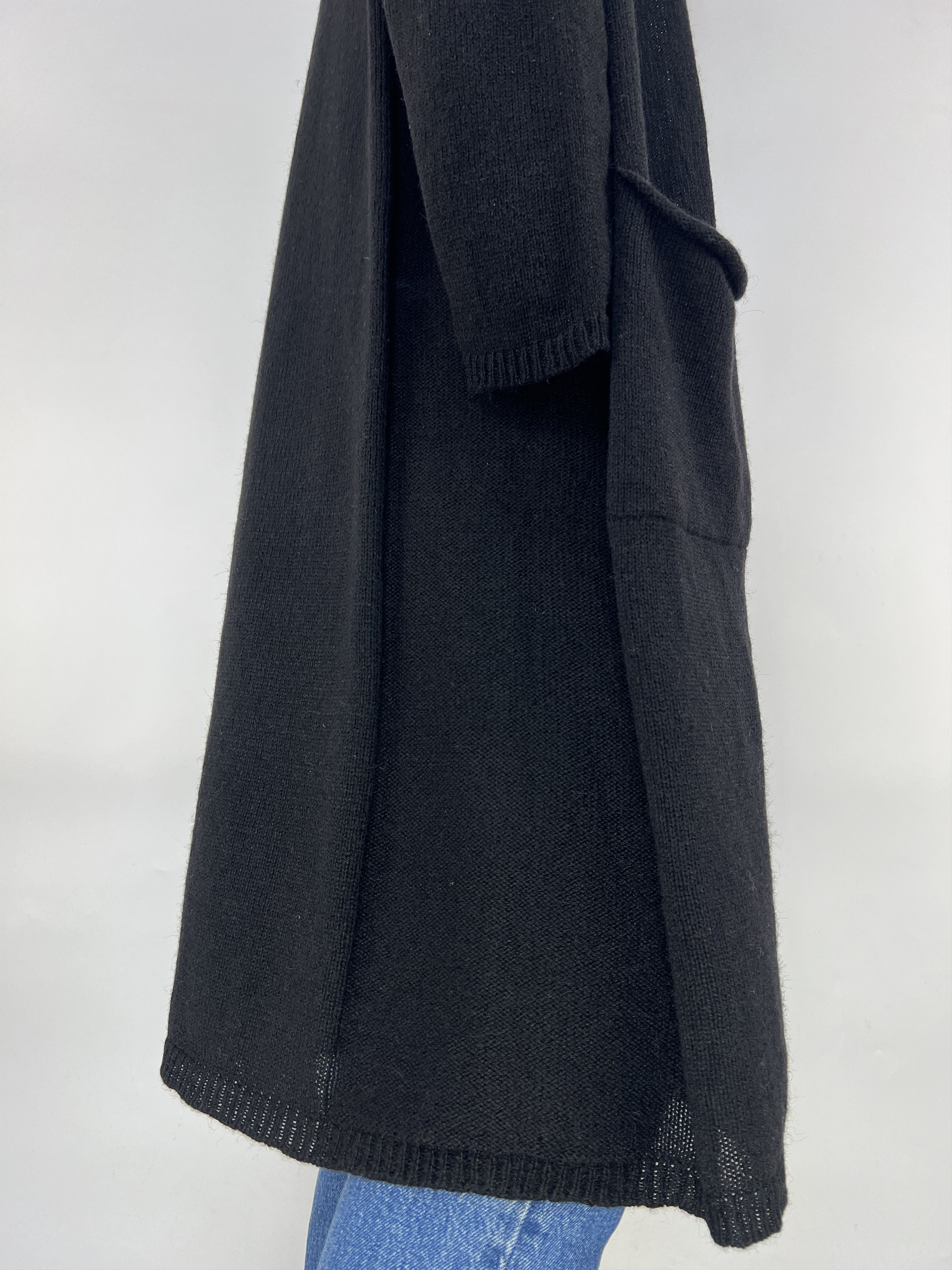 Woolrich Woolen Mills Woolrich Women's Black Wool Hooded Open Long Cardigan Size S Size S / US 4 / IT 40 - 9 Thumbnail