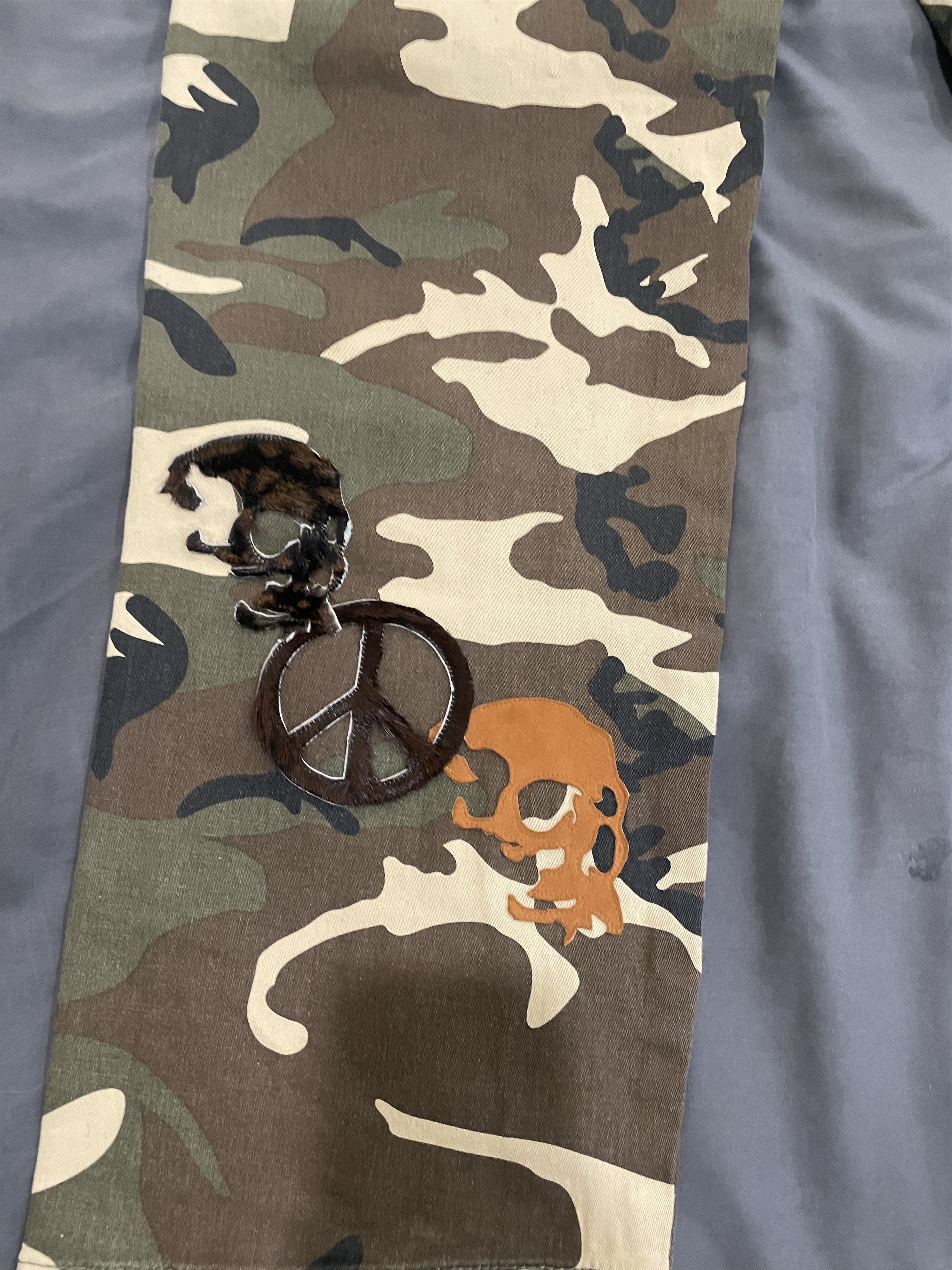 BV By Bodega Vengeance Flooded Double Knee Camo Carpenters Size US 31 - 7 Thumbnail