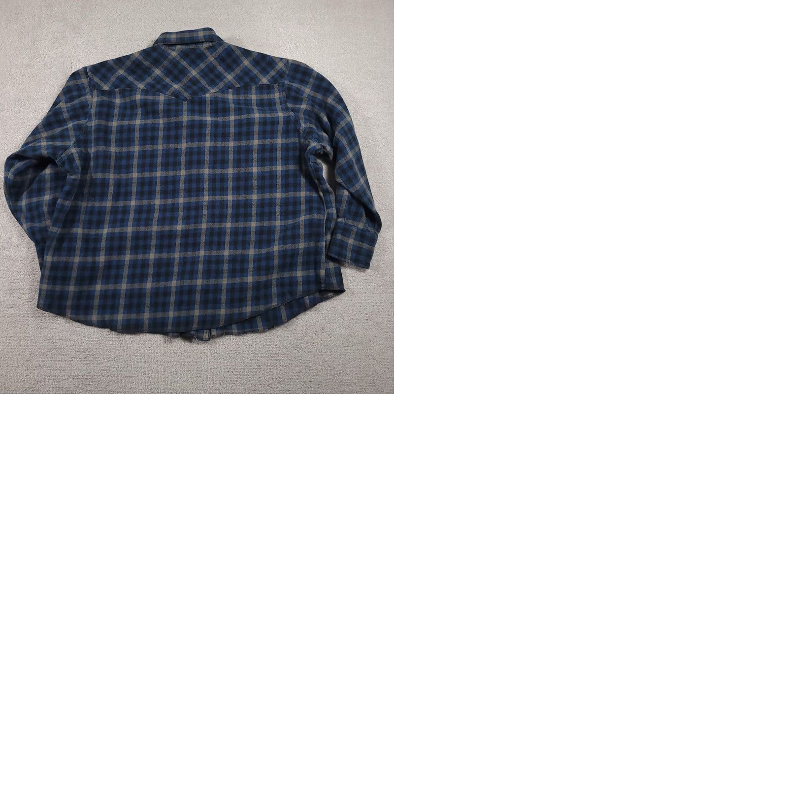 Wrangler VINTAGE Wrangler Shirt Mens 3X Blue Black Pearl Snap Western Flannel Plaid Long Sleeve Size US XXL / EU 58 / 5 - 9 Thumbnail