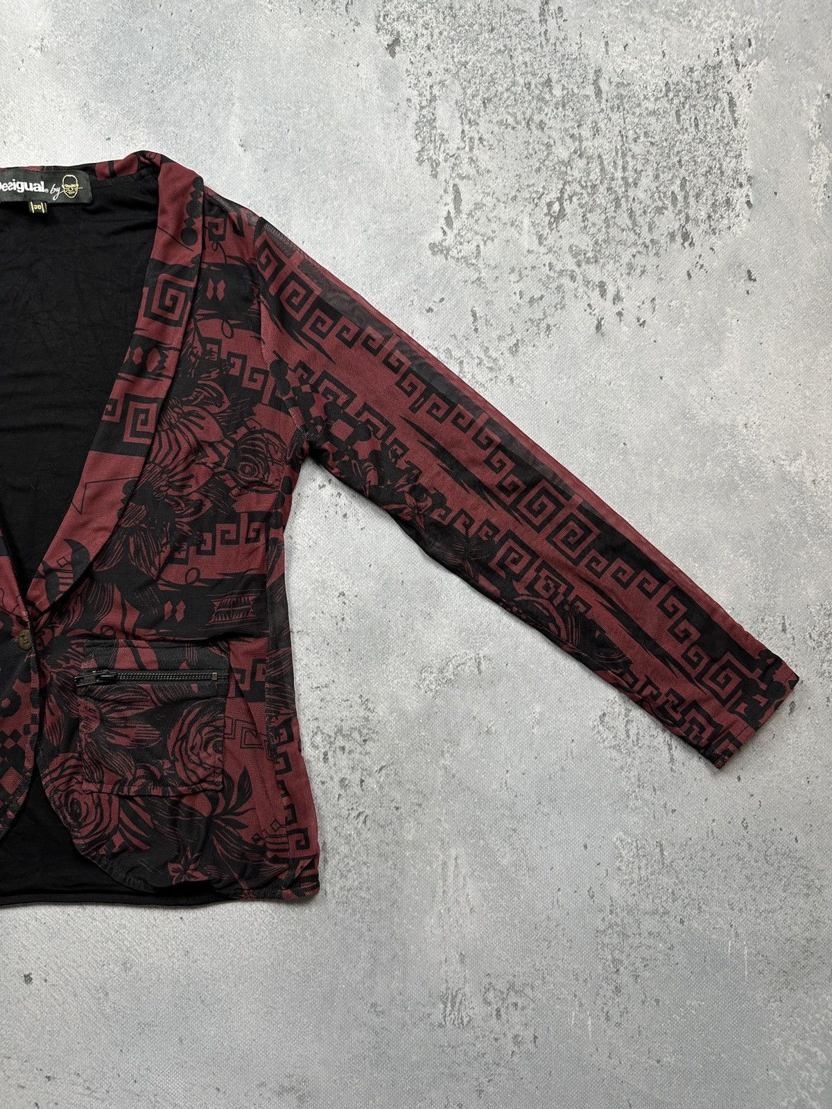 If Six Was Nine Desigual by Christian Lacroix mesh Merilyn Monroe Blazer 00s Size S / US 4 / IT 40 - 13 Thumbnail