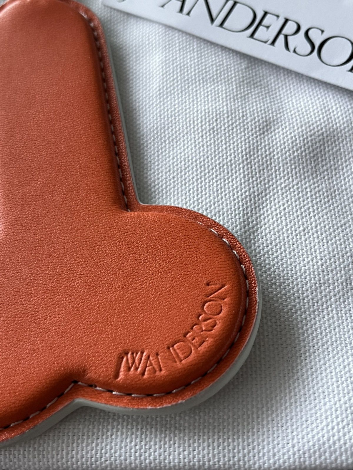 JW Anderson × Loewe Rare Limited BrandNew J W Anderson 🍆 Leather Key Chain Charm Size ONE SIZE - 4 Thumbnail