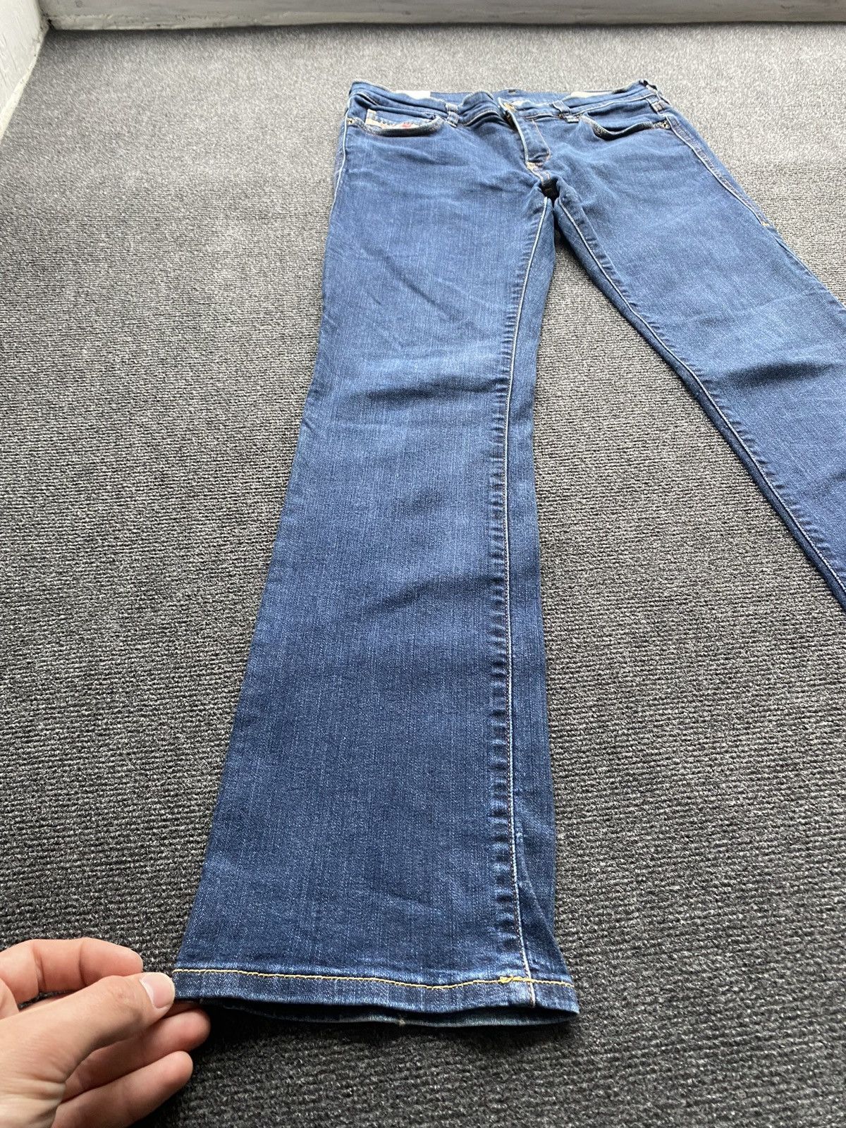 Diesel 🔥Opium Punk Diesel Bootcut Bootzee-st Blue jeans 29 sexy y2k Size 29" - 16 Thumbnail