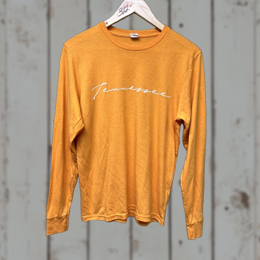 Vintage Tennessee Shirt Mens Nashville Long Sleeve Gold Crew Neck Cotton Blend Classic S Regular Vintage No Size US S / EU 44-46 / 1 - 1 Thumbnail