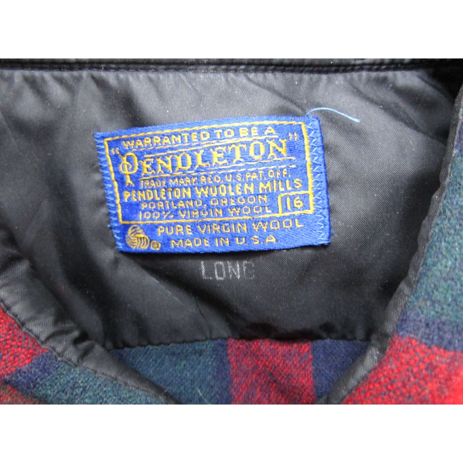 Pendleton VINTAGE Pendleton Shirt Men Long Wool Flannel Plaid Hunting Tartan Lumberjack Red Button-Up Casual 16/Long Pockets Outdoors Size US M / EU 48-50 / 2 - 2 Thumbnail