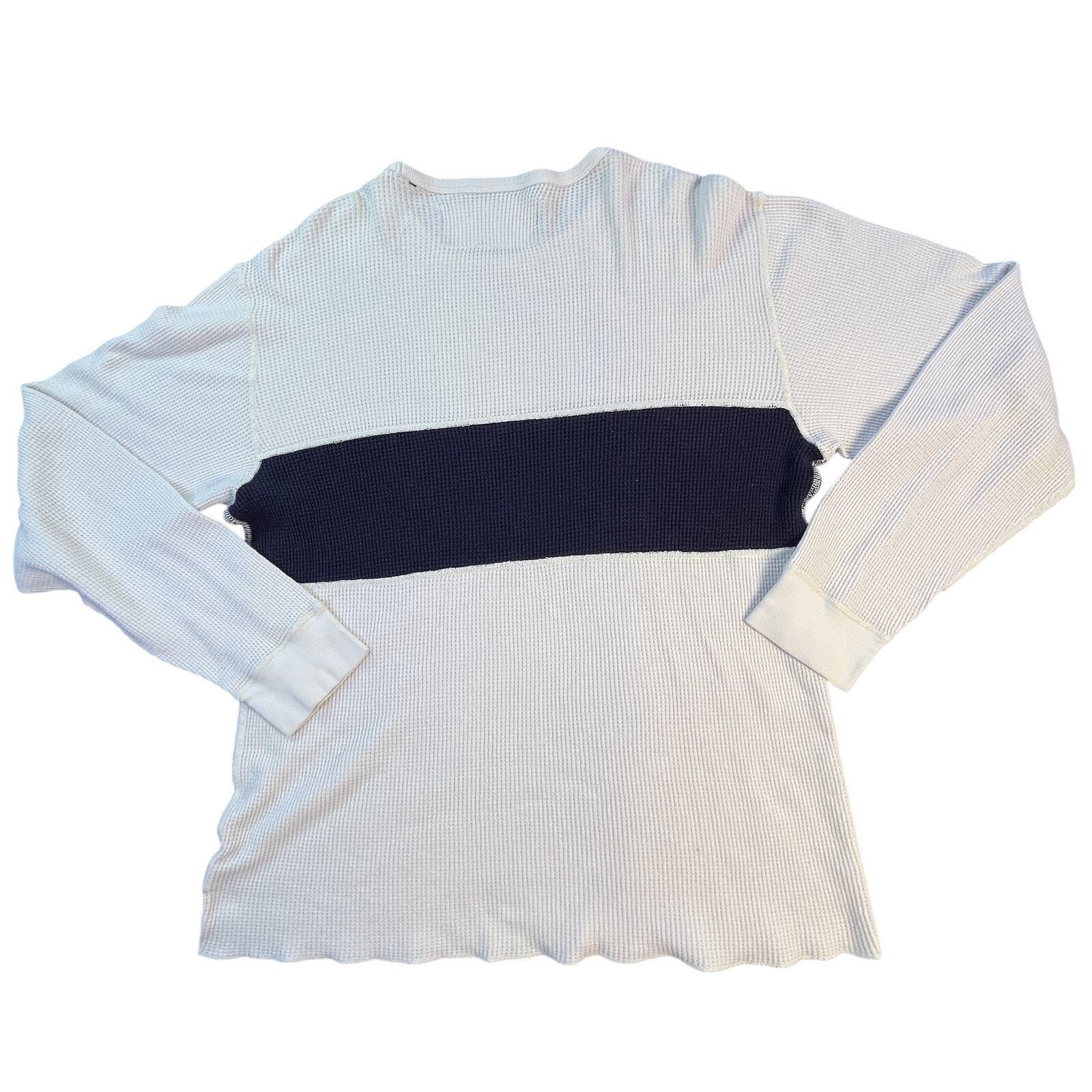 Polo Ralph Lauren Vintage 90s Polo Jeans Co. RL-67 "USA" Waffle Knit Thermal Size US L / EU 52-54 / 3 - 6 Thumbnail