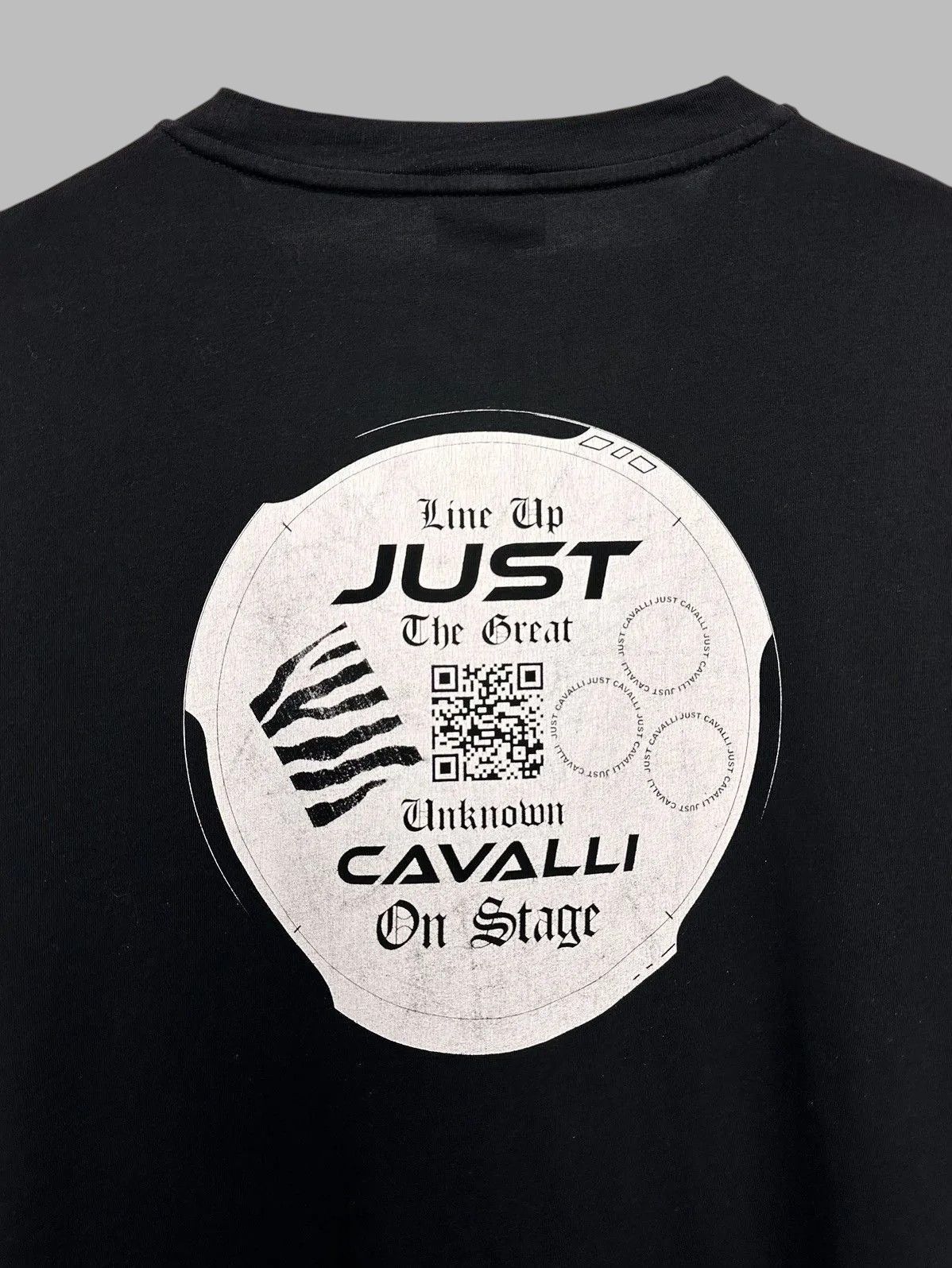 Roberto Cavalli Just Cavalli Black Vintage Tee Luxury Logo Streetwear Size US S / EU 44-46 / 1 - 11 Thumbnail
