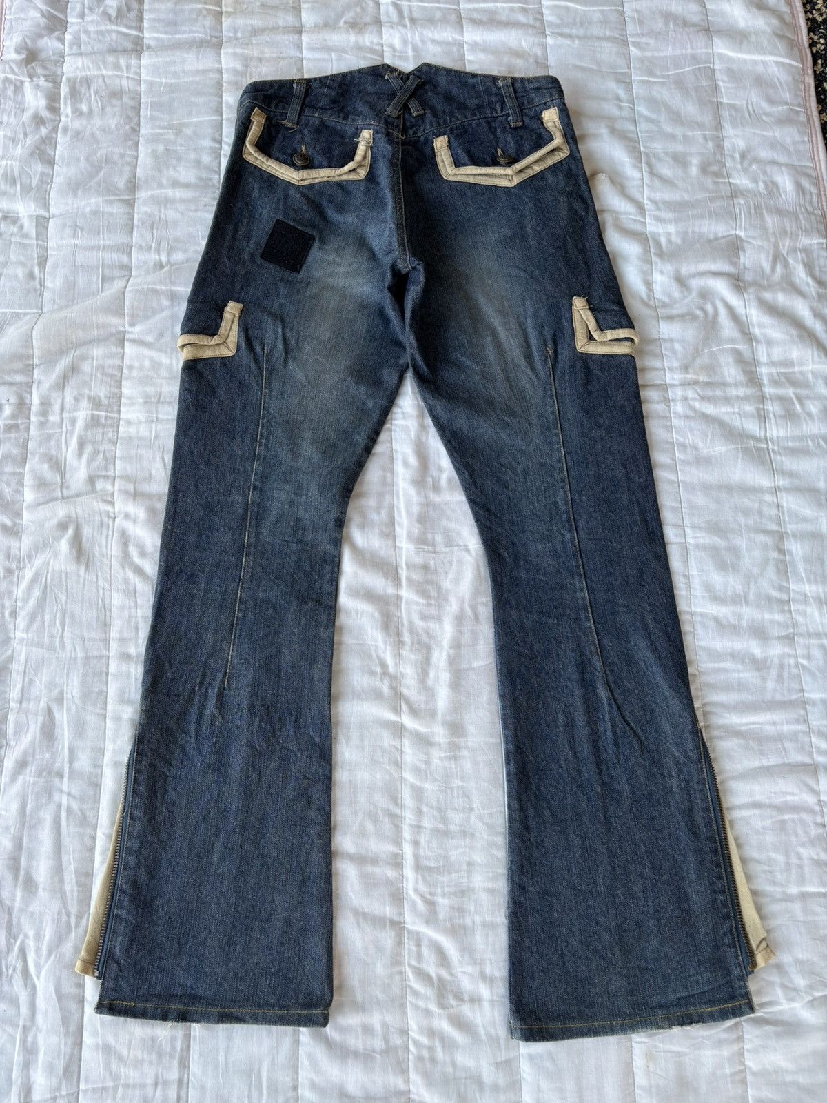 If Six Was Nine 💥IF SIX WAS NINE LGB FLARE MUD WASH JEANS Size US 30 / EU 46 - 8 Thumbnail