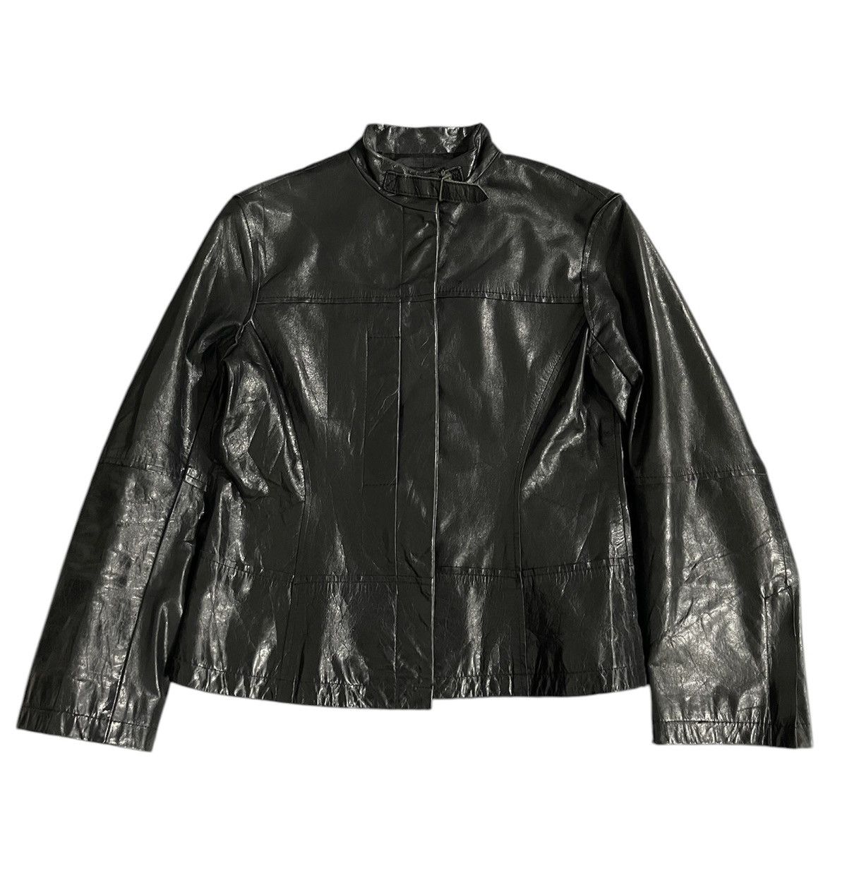 Yohji Yamamoto Vintage WXYZ Workshop Leather Jacket Size XS / US 0-2 / IT 36-38 - 1 Thumbnail
