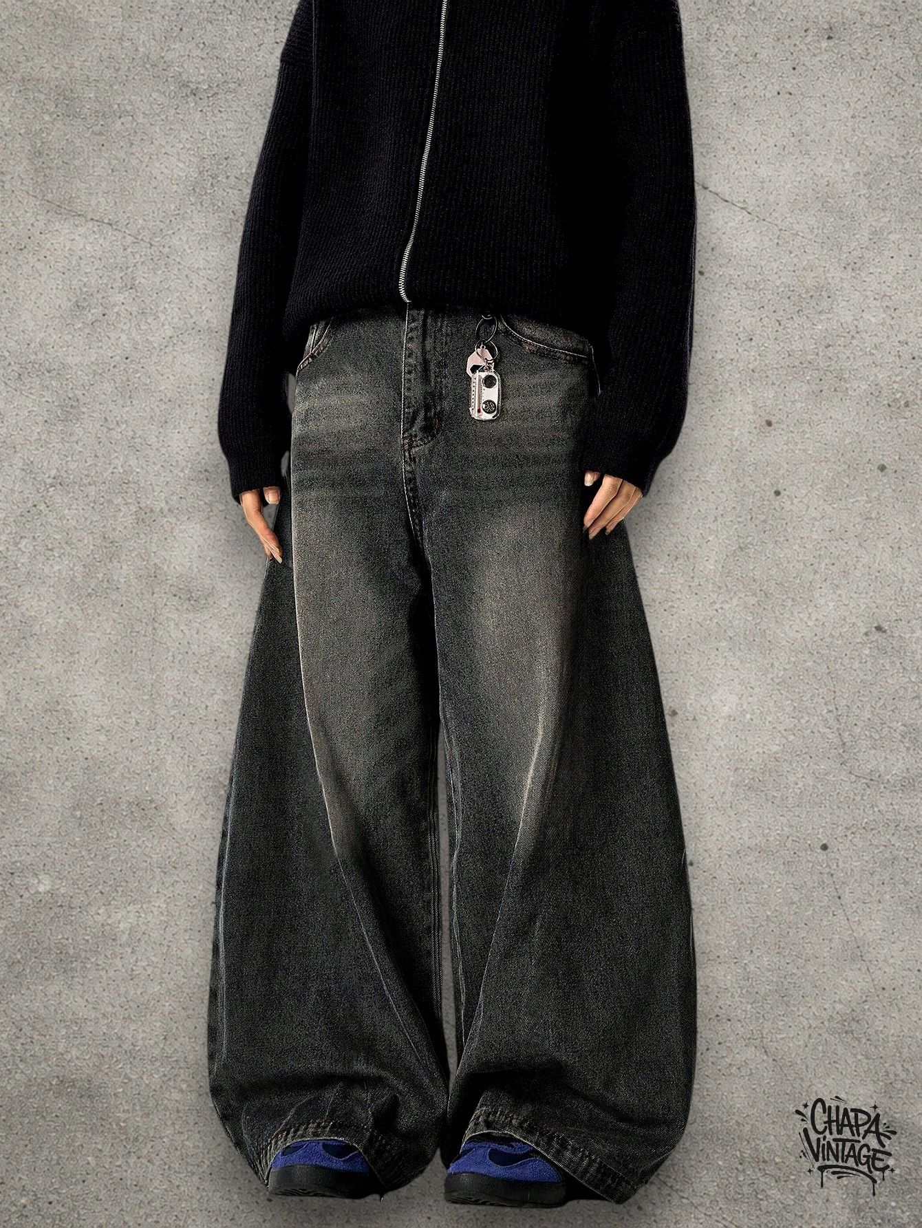 Vintage Washed gray jeans Size US 32 / EU 48 - 2 Thumbnail