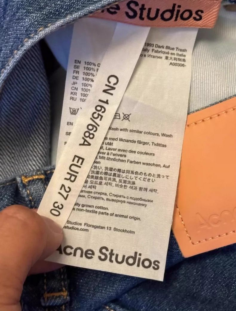 Acne Studios acne studios High-waisted blue jeans Size US 27 - 4 Thumbnail