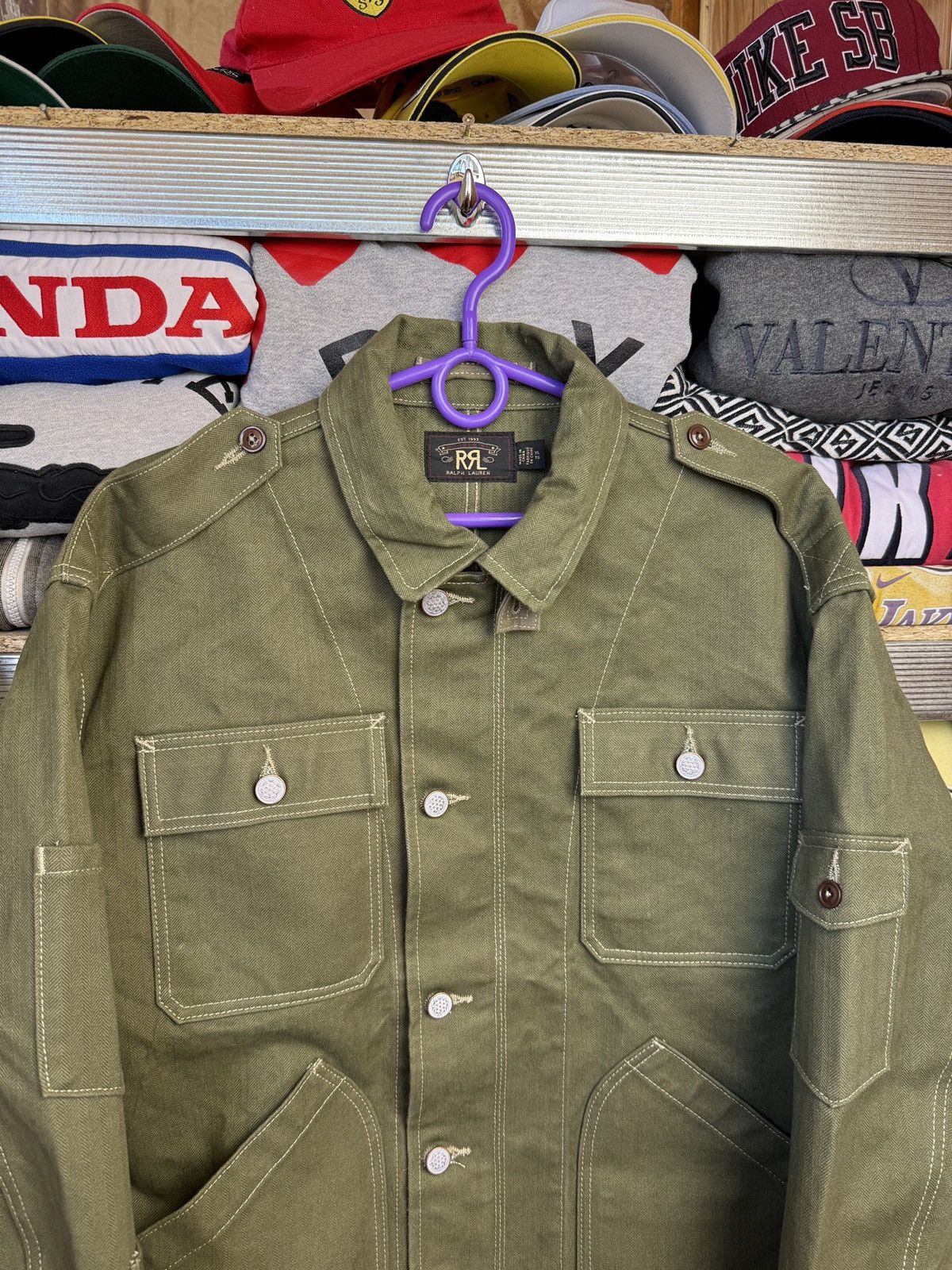 RRL Ralph Lauren RRL Double RL CRAZY Military Pocket Jacket Size US XL / EU 56 / 4 - 5 Thumbnail