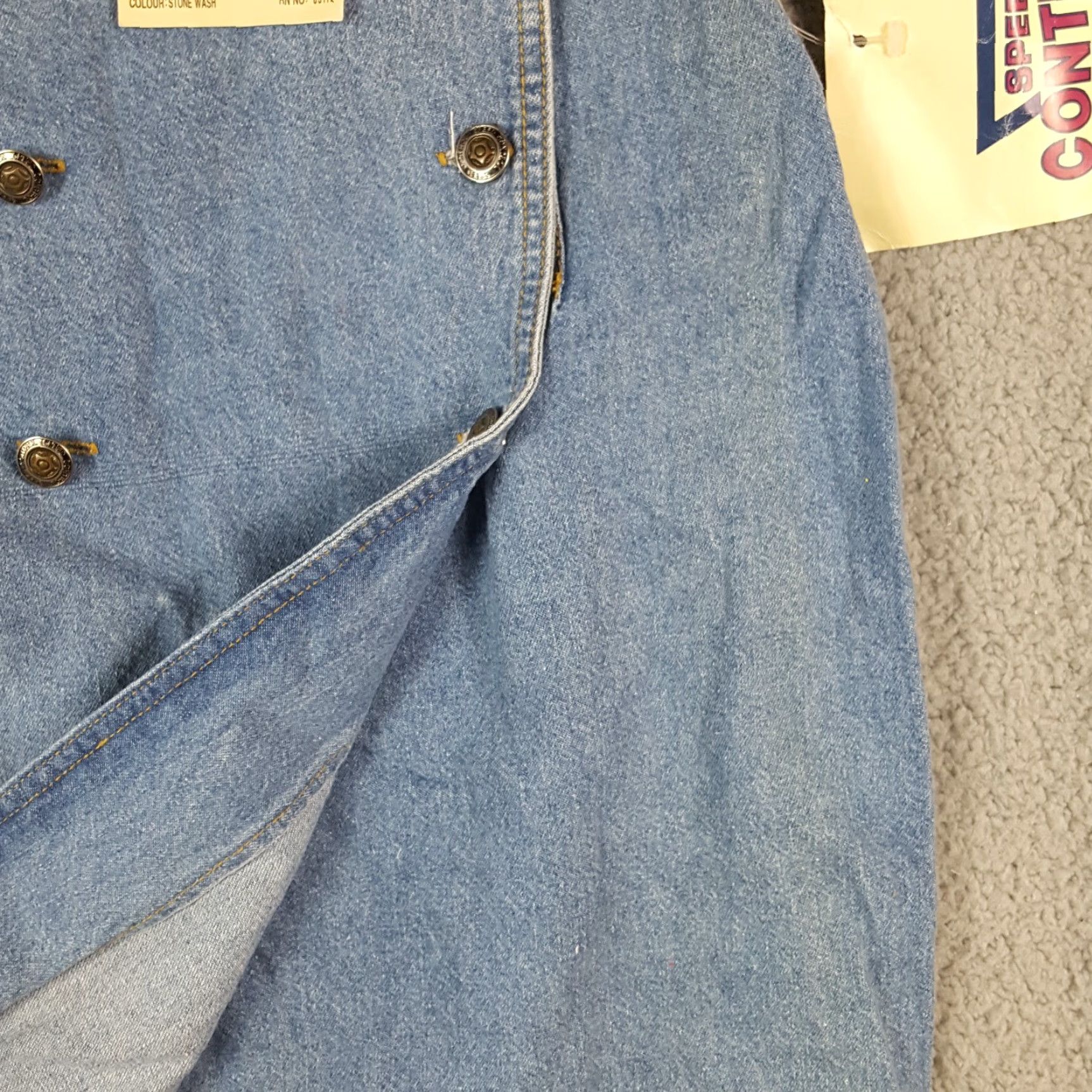 Denime Vintage 80s Denim Pencil Midi Women's Size 7/8 Retro Western Jean Skirt Button Size 30" / US 8 / IT 44 - 6 Thumbnail