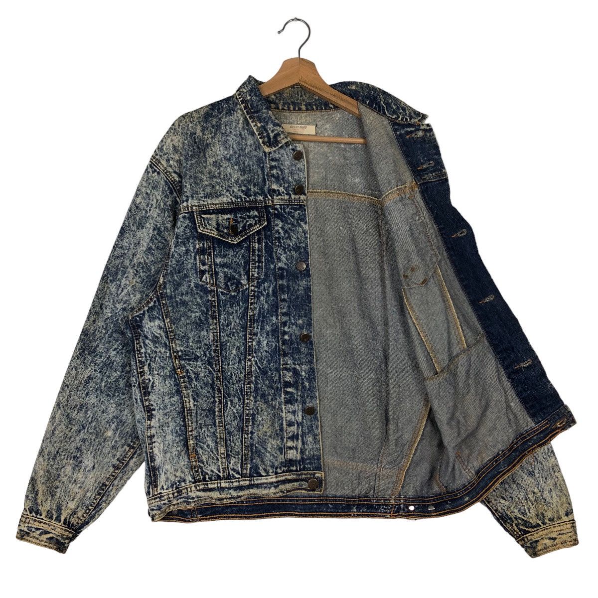 Japanese Brand 🔥90’s Vintage Denim Jacket Bomber Great Mind Japan Made Size US M / EU 48-50 / 2 - 8 Thumbnail