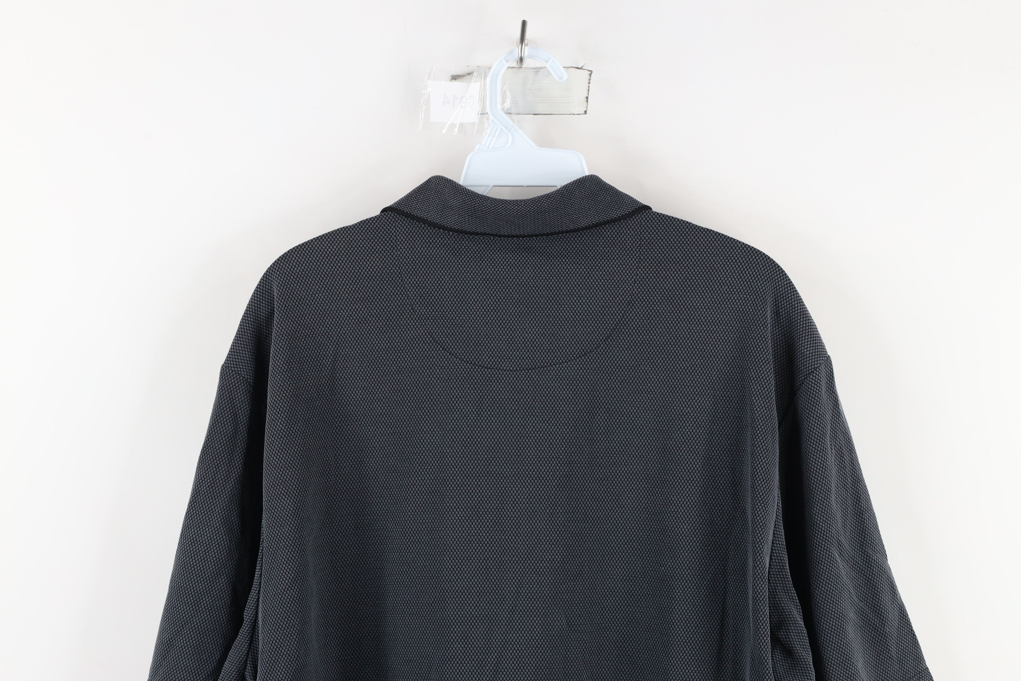 Tommy Bahama × Vintage Vintage Tommy Bahama Waffle Knit Golf Polo Shirt Gray Size US XL / EU 56 / 4 - 8 Thumbnail