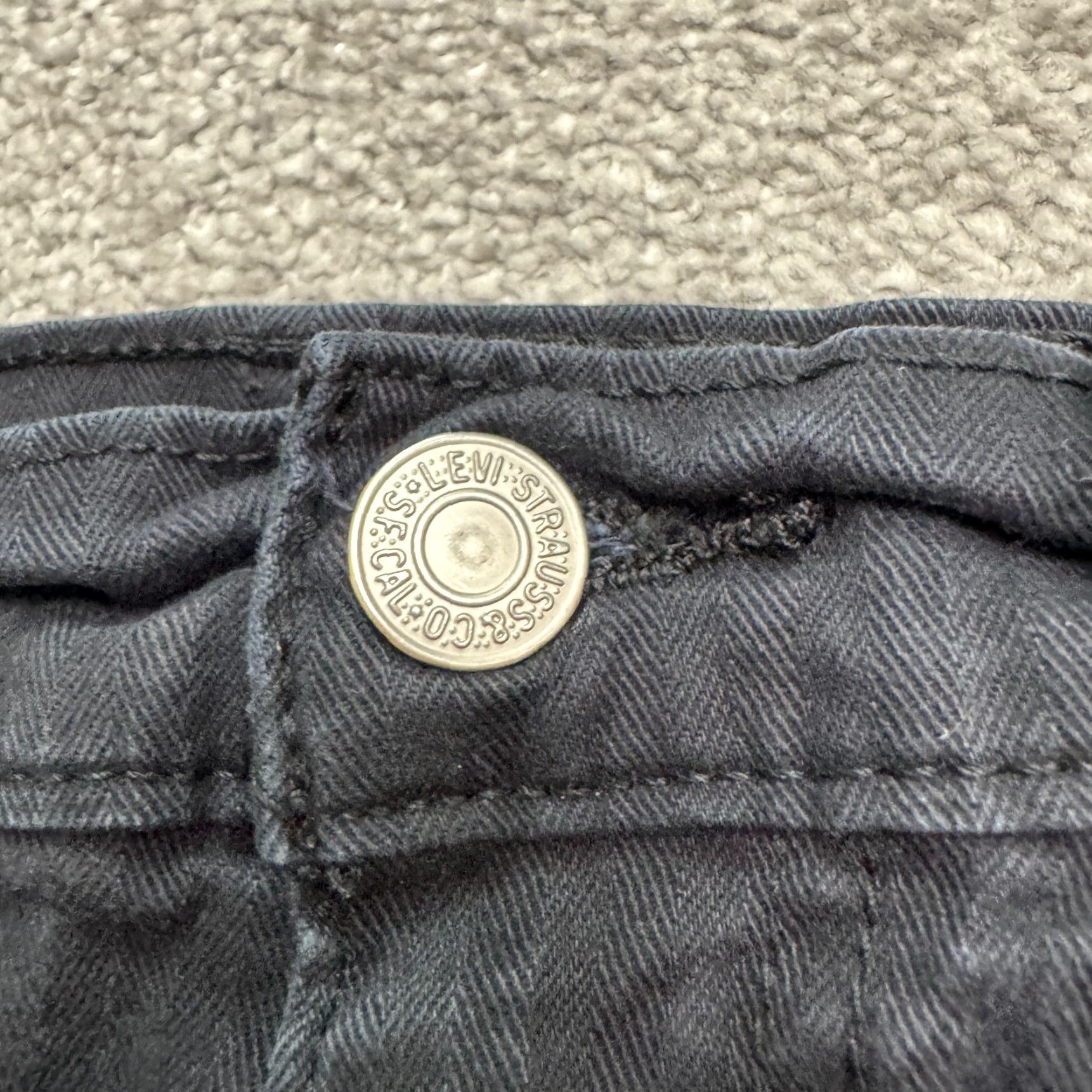 Levi's Levi's Slim Skinny Denim Jeans Womens 27 Regular Dark Black Mid Rise Cotton Stretch 5-Pocket City Streetwear Womens Jeans Size 27" / US 4 / IT 40 - 5 Thumbnail