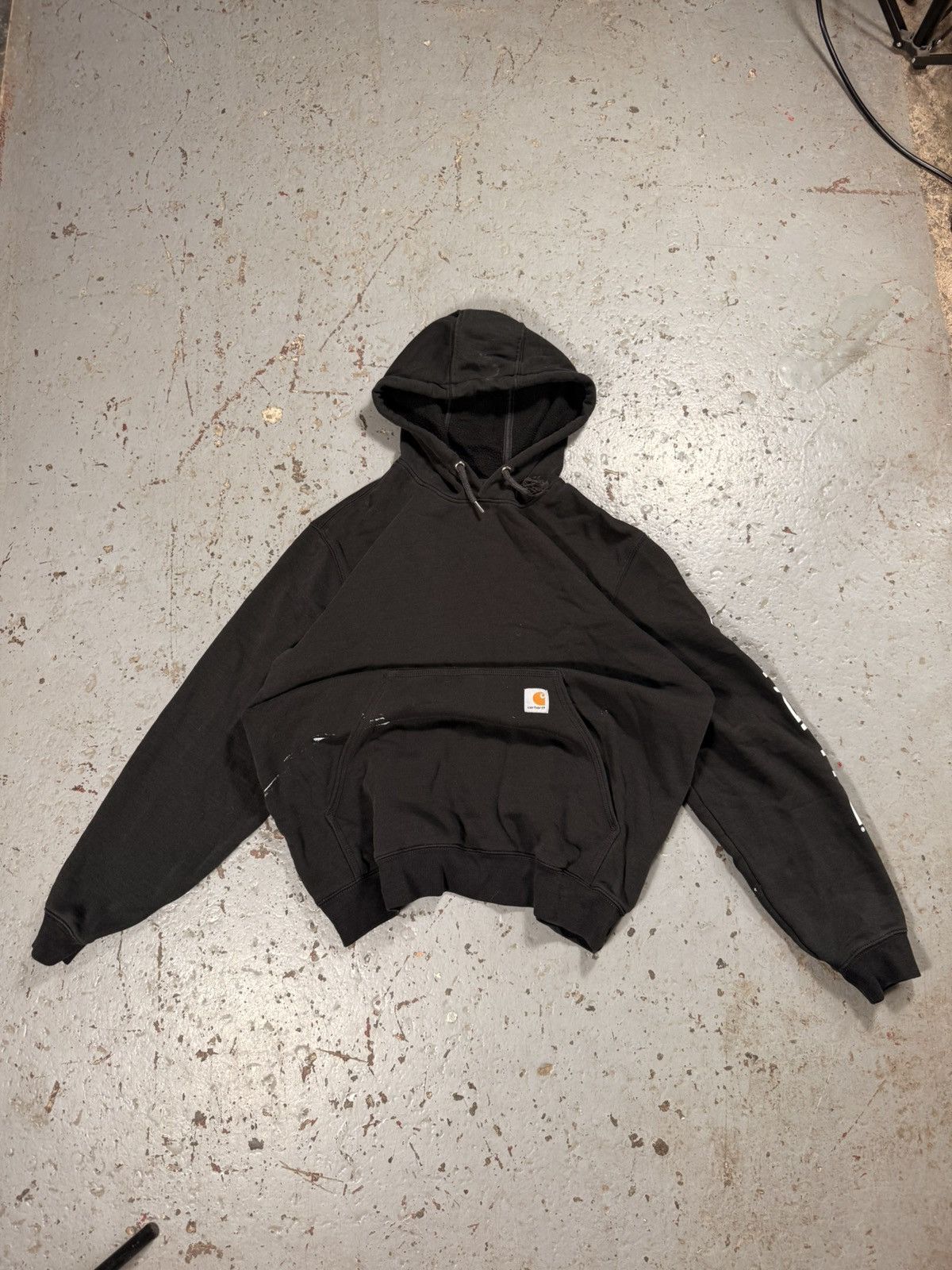 Carhartt Vintage Carhartt Blank Paint Hoodie Size US L / EU 52-54 / 3 - 1 Thumbnail