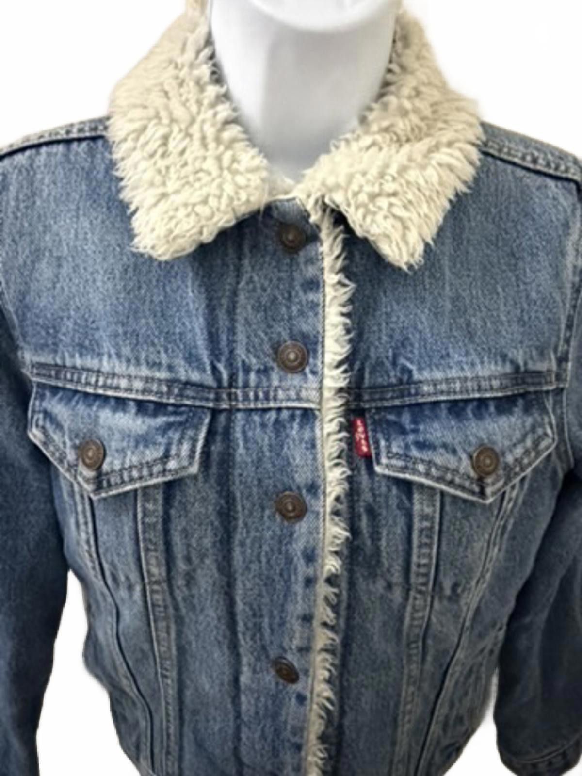 Other LEVI'S Classic Sherpa Jean Jacket in Denim Blue (SMALL) Size S / US 4 / IT 40 - 3 Thumbnail