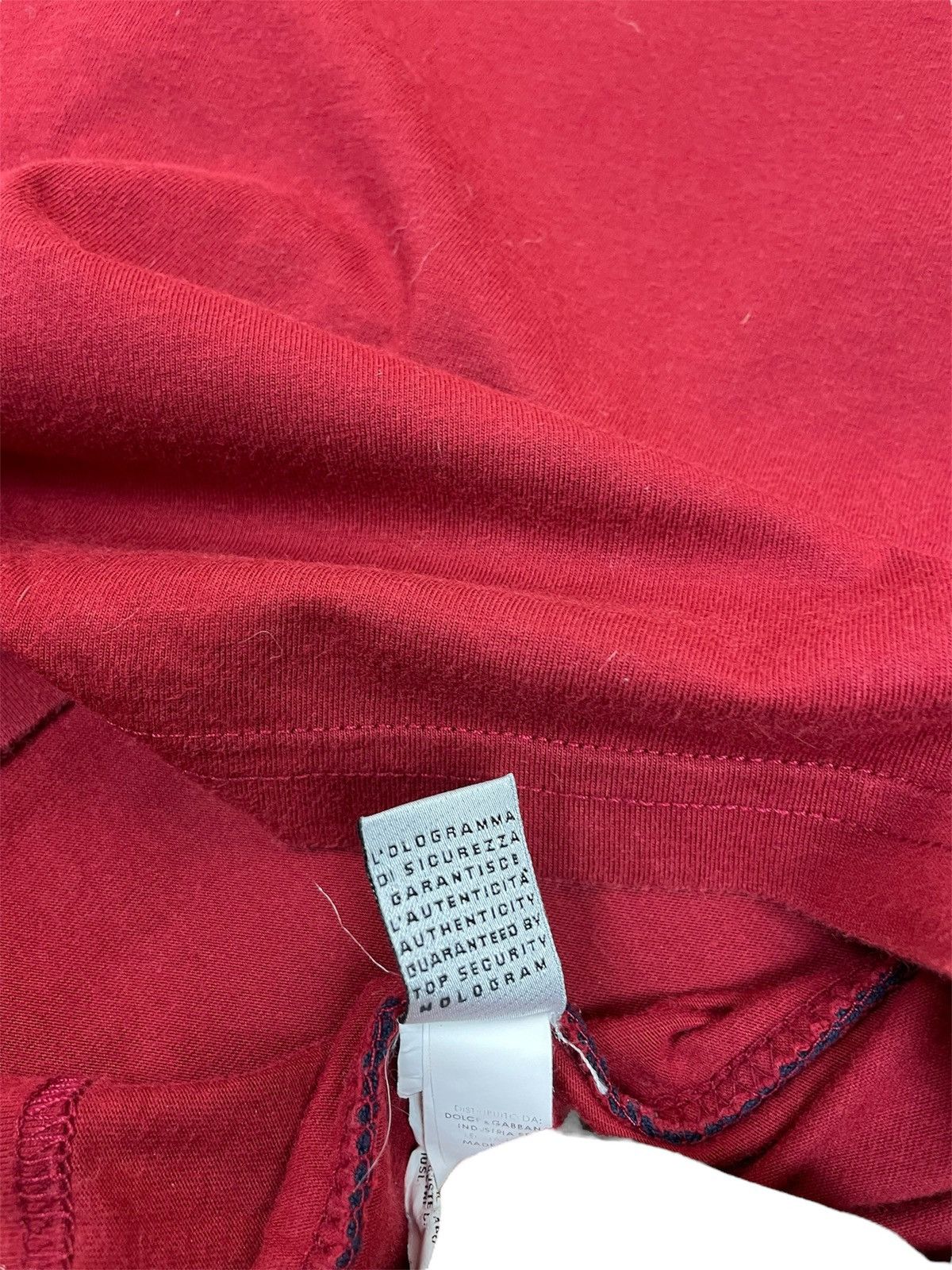 Dolce & Gabbana Vintage D&G Power Red Logo T-Shirt – Made in Italy (M) Size US M / EU 48-50 / 2 - 7 Thumbnail