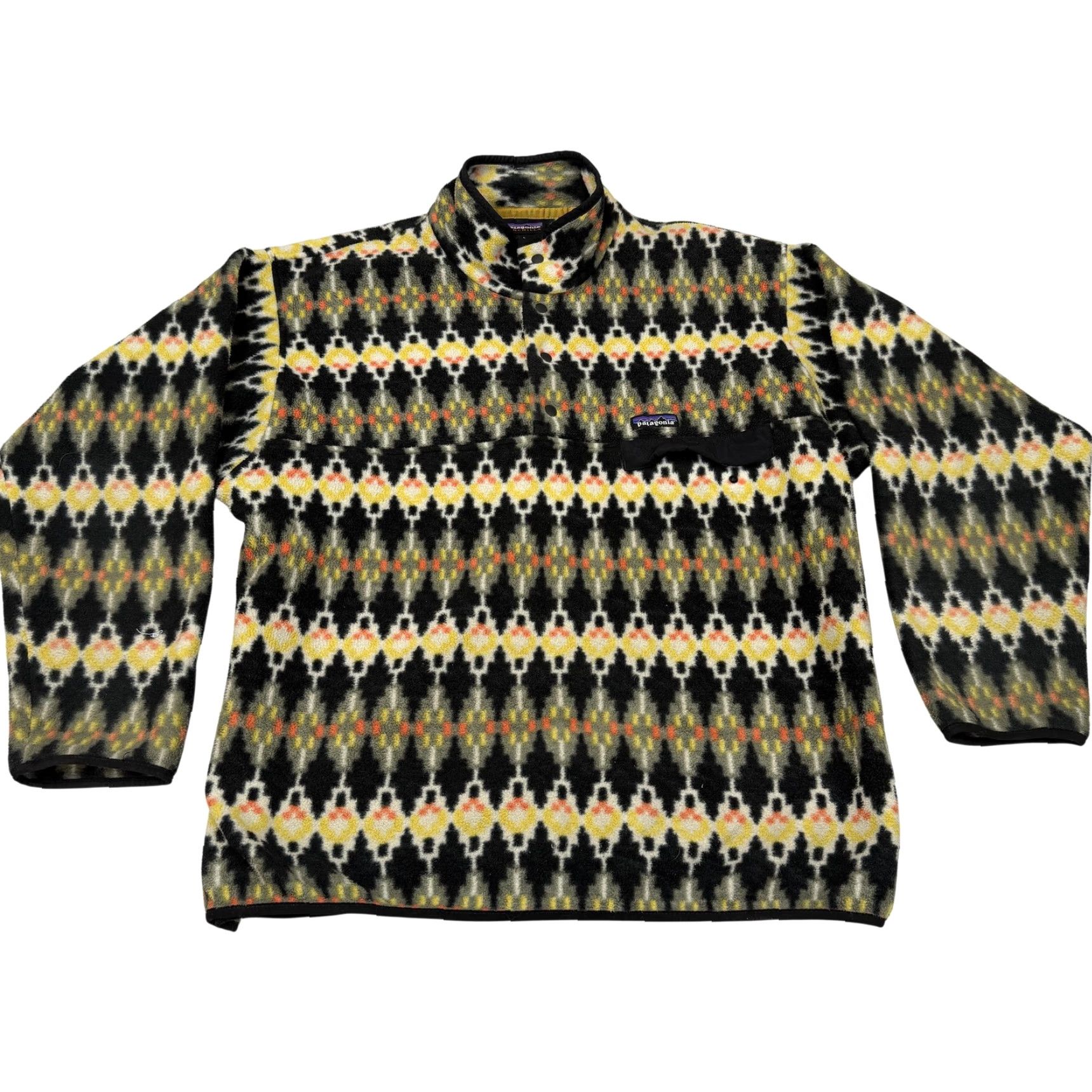 Patagonia Patagonia Synchilla Snap-T Fleece Jacket Mens Large Aztec Geometric Pullover Size US L / EU 52-54 / 3 - 2 Thumbnail