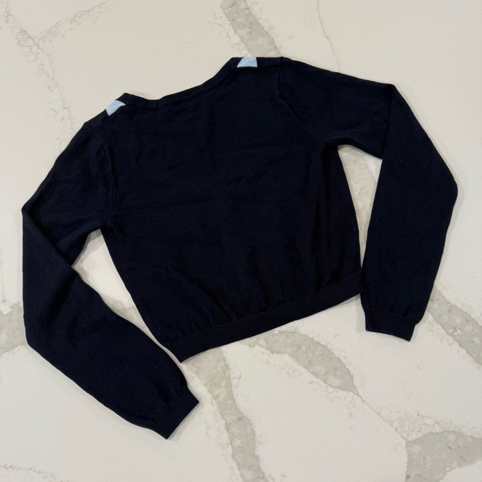 Brandy Melville Brandy Melville Argyle Cropped Cardigan Sweater Womens OS Size ONE SIZE - 7 Thumbnail