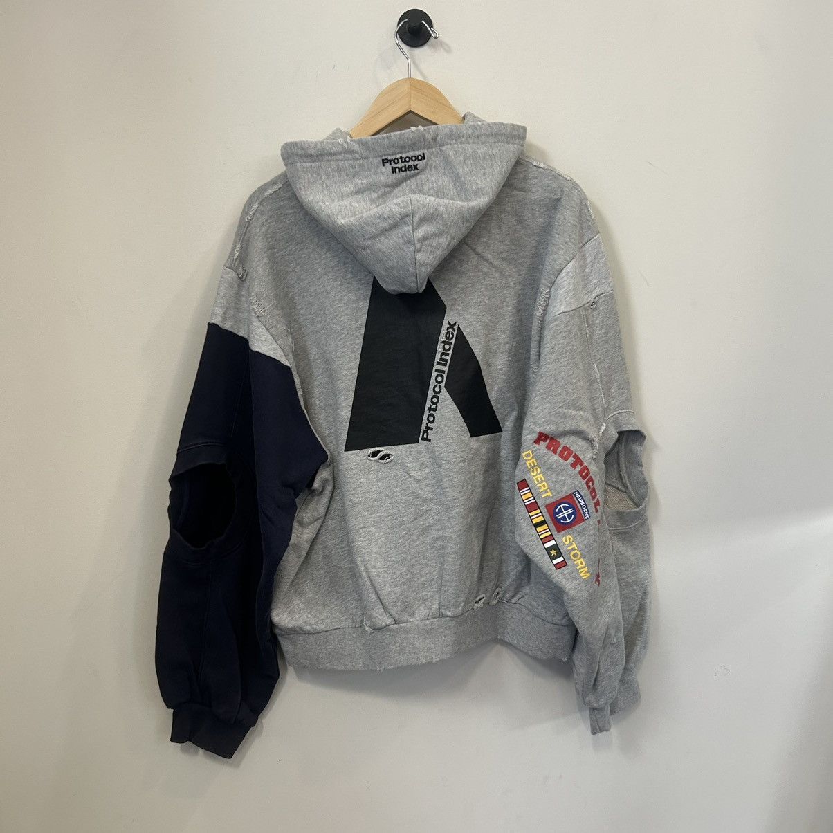 PROJECT G/R Protocol Index Reconstructed Zip Up Hoodie Size US M / EU 48-50 / 2 - 2 Thumbnail