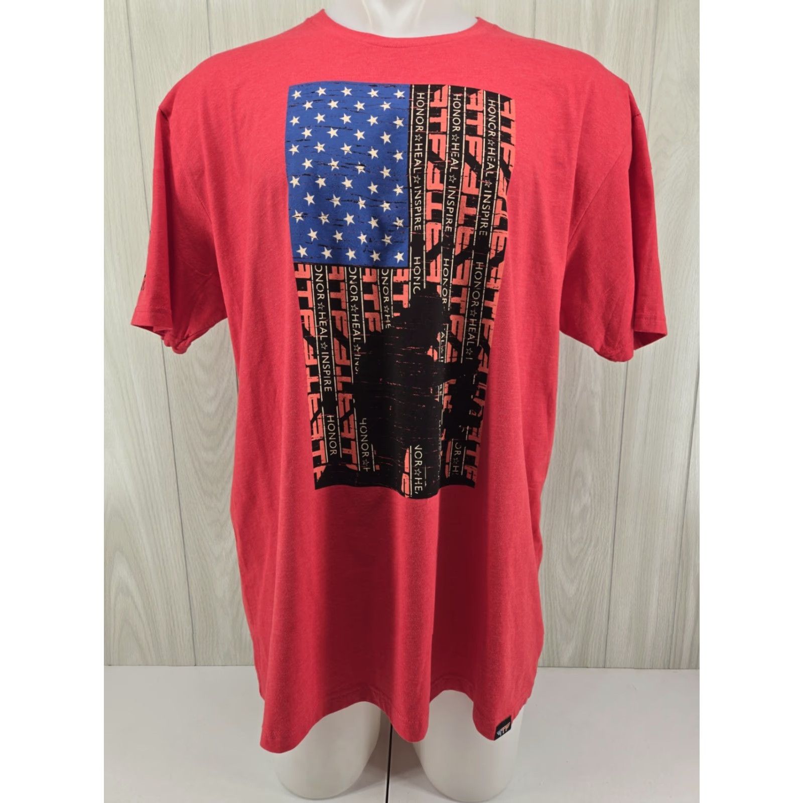 Next Level VINTAGE Red Friday Remember Everyone Deployed T-Shirt 2XL Men Graphic Print Crew Neck Short Sleeve Preshrunk Cotton Next Level Gildan Heavy Cotton Size US XXL / EU 58 / 5 - 2 Thumbnail