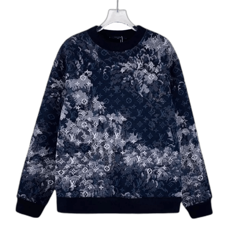 Louis Vuitton Louis Vuitton Blue Logo Cotton Long Sleeve Sweatshirt Size XS / US 0-2 / IT 36-38 - 1 Thumbnail