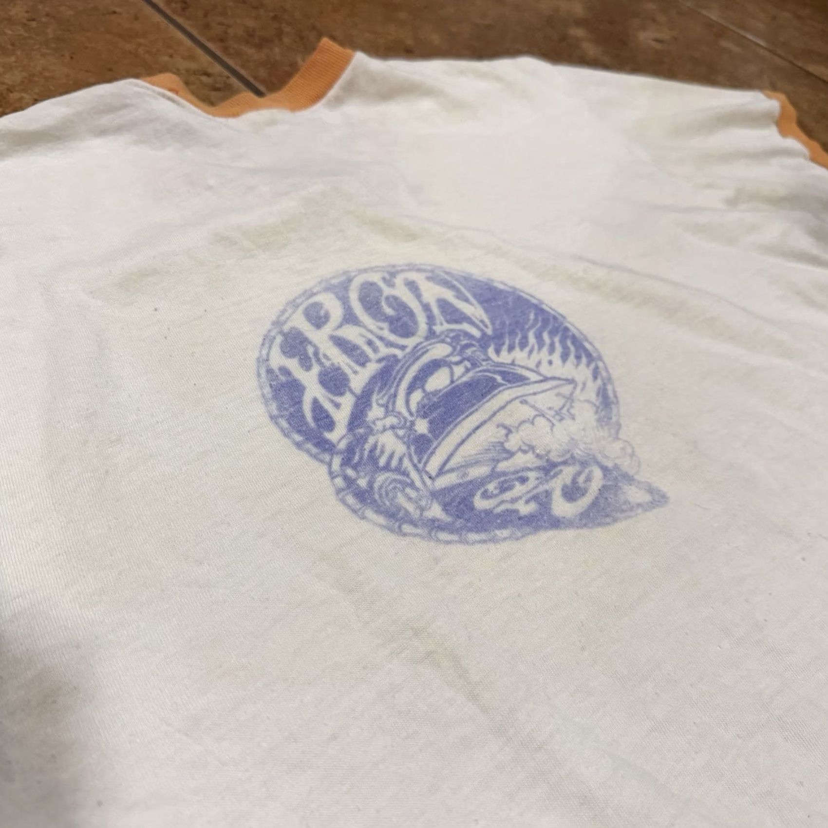 Aerosmith VINTAGE Aerosmith T-Shirt Ringer M USA Made Band Tee Shirt Mens 1970s White Rare Size US M / EU 48-50 / 2 - 4 Thumbnail