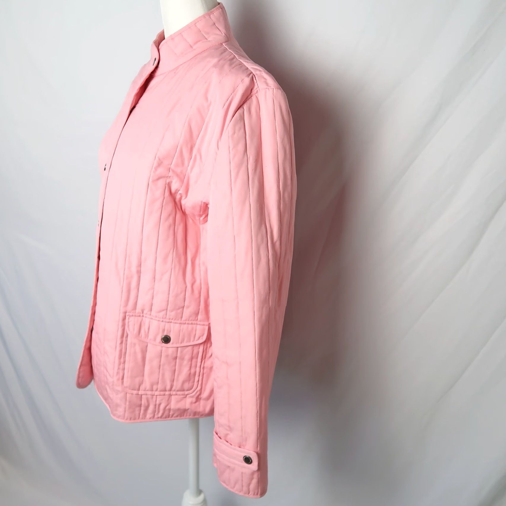 JM Collection **JM Collection Light Pink Quilted Snap Front Jacket Size 10** User: JM Collection Light Pink Quilted Snap Front Jacket Size 10 Size L / US 10 / IT 46 - 3 Thumbnail
