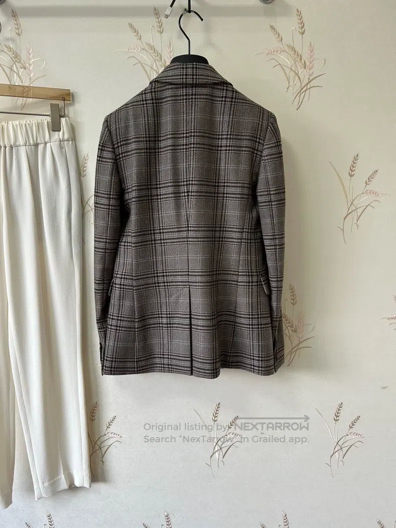 Loro Piana Loro Piana Plaid cashmere blazer Size XS / US 0-2 / IT 36-38 - 3 Thumbnail