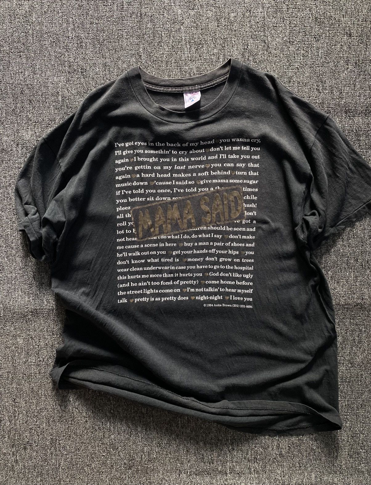 Delta Tshirt Mama Said Vintage Word Tee Size US XL / EU 56 / 4 - 1 Thumbnail