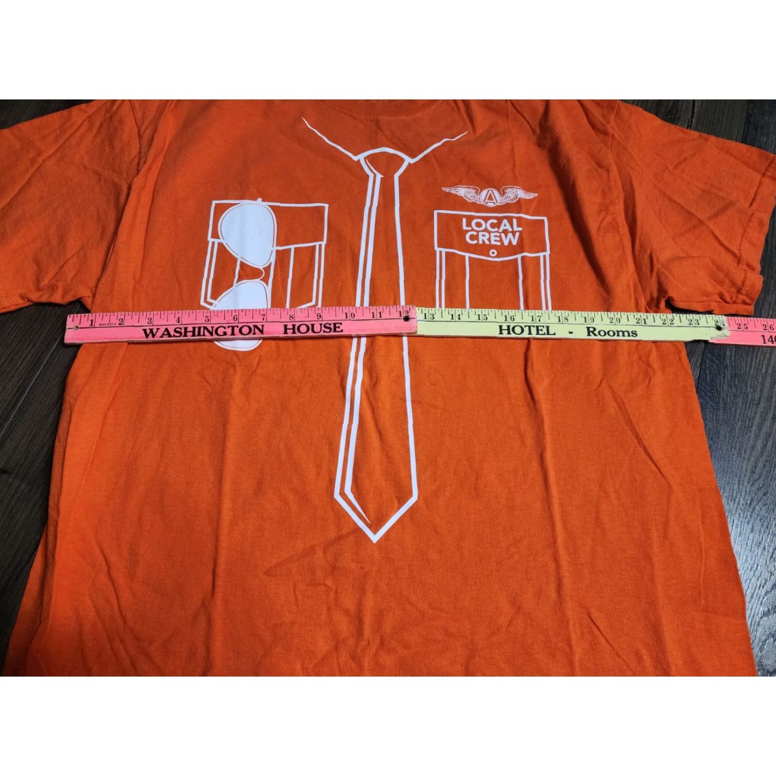 Gildan Gildan Mens XL Lady Antebellum 2015 Wheels Up Tour T-Shirt Double-Sided Orange Size US XL / EU 56 / 4 - 3 Thumbnail