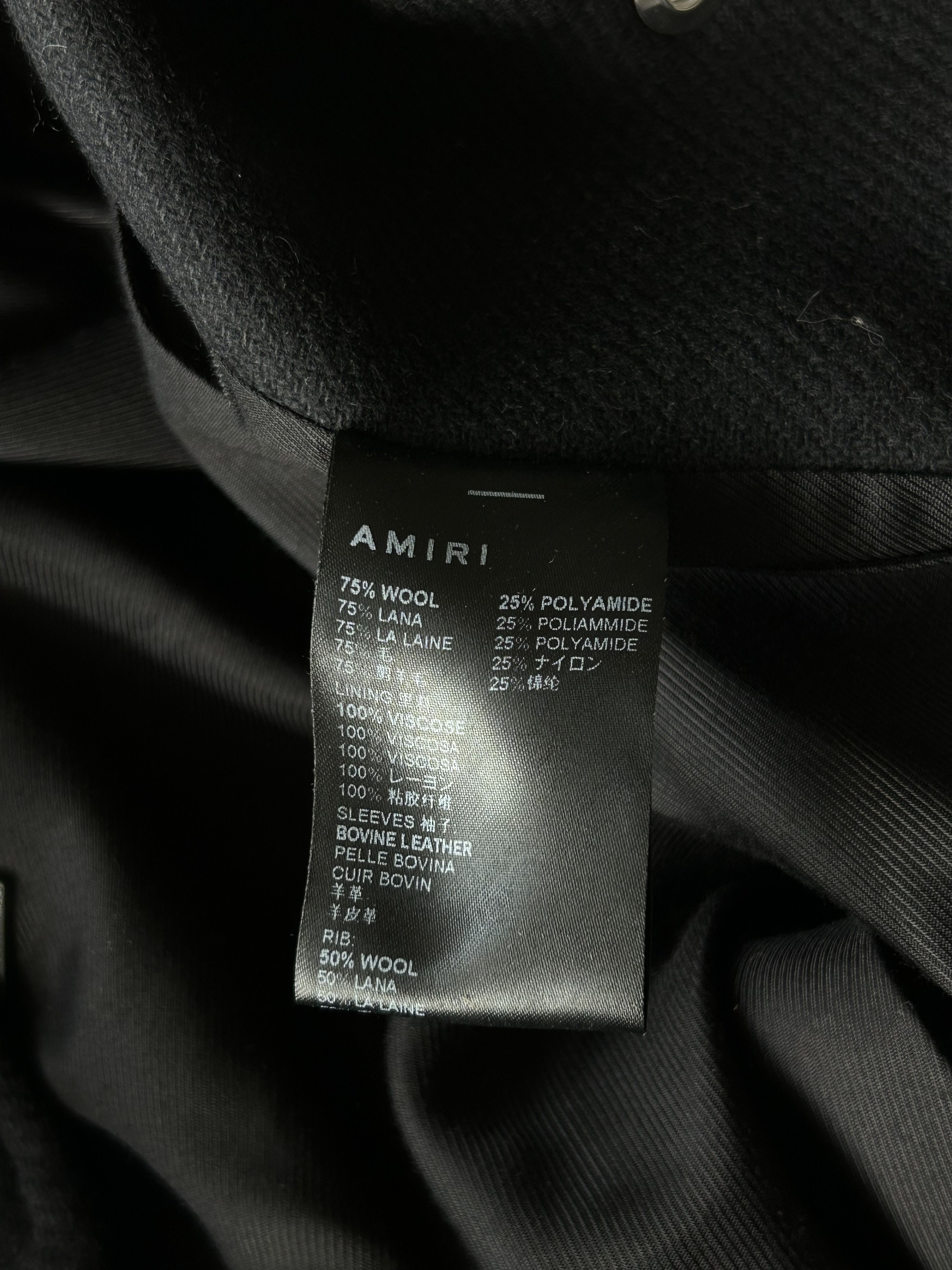 Amiri Amiri Black & White Fighters Varsity Jacket Size US XXL / EU 58 / 5 - 4 Thumbnail