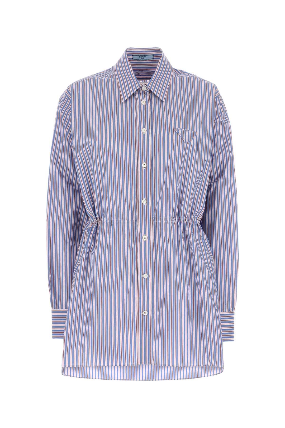 Prada Embroidered Poplin Shirt Size M / US 6-8 / IT 42-44 - 1 Thumbnail