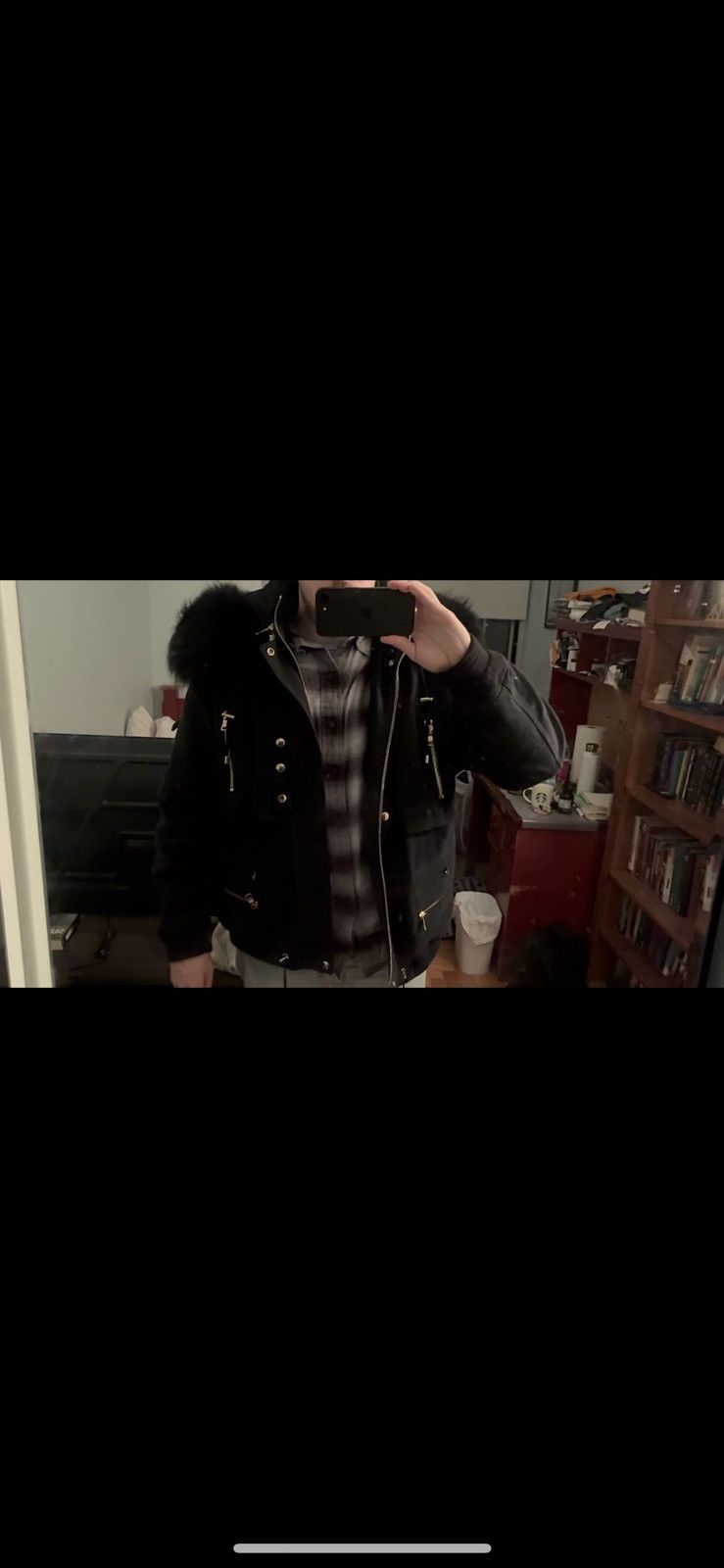 Balmain Authentic Balmain Fur Winter Jacket - Black, Large, New Size US XXL / EU 58 / 5 - 4 Thumbnail