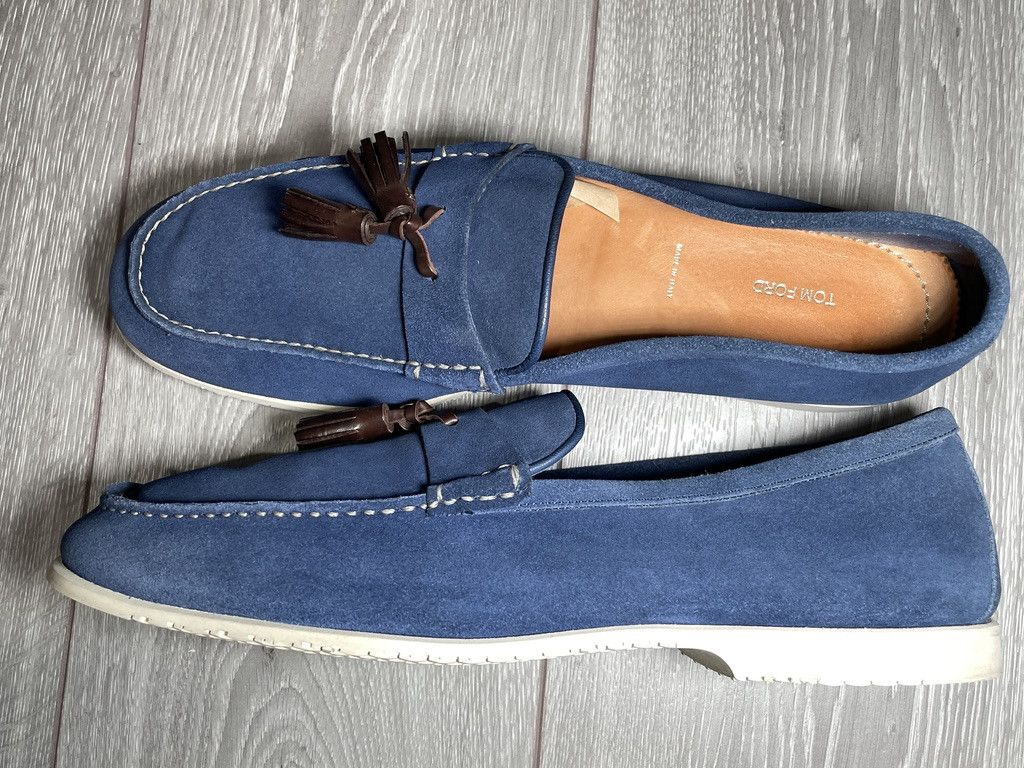 Tom Ford TOM FORD Suede Tassel Brown Leather Loafers Dress Shoes Size US 13 / EU 46 - 5 Thumbnail