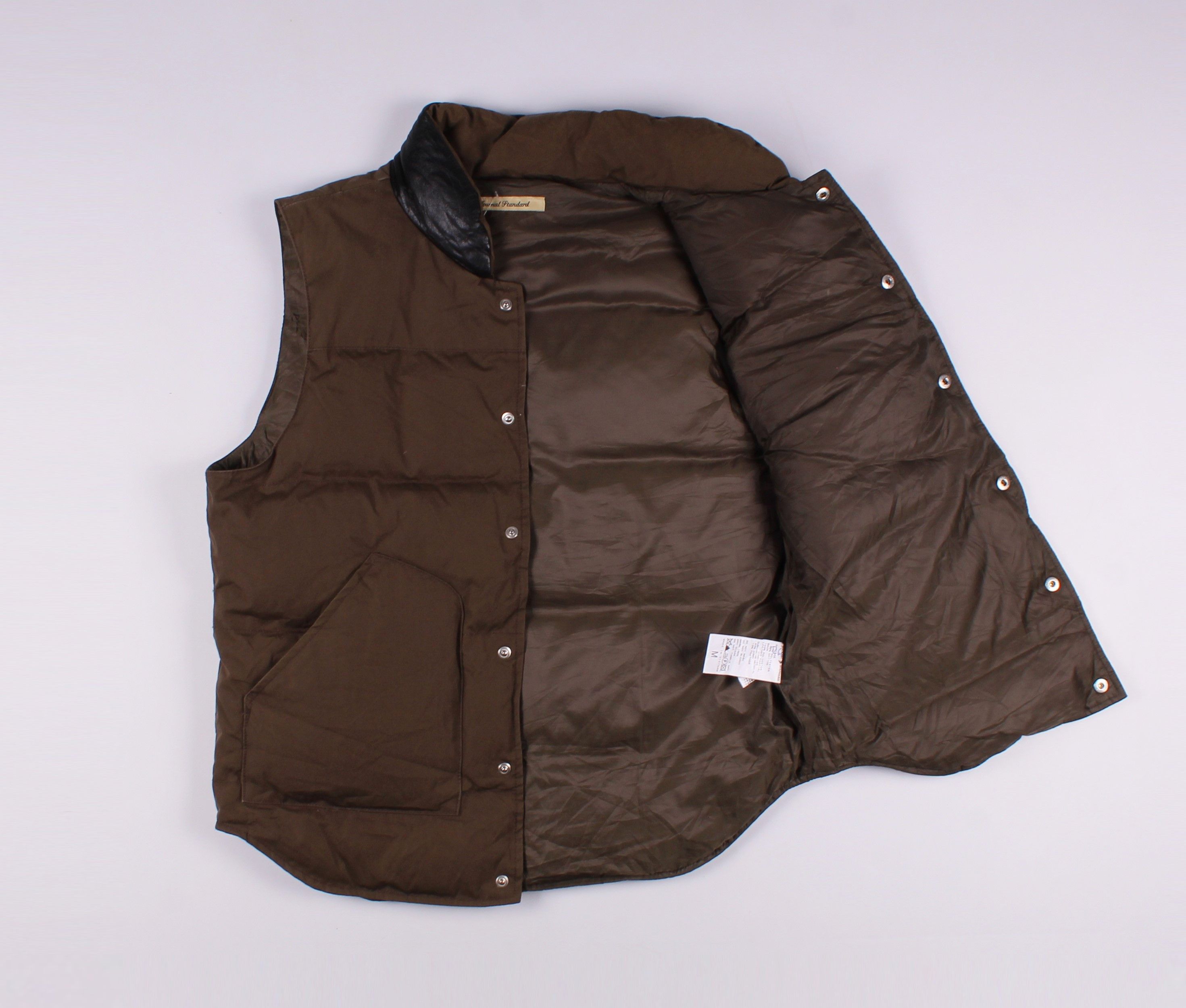 Japanese Brand Journal Standard Down Vest with Leather Collar Size US M / EU 48-50 / 2 - 9 Thumbnail