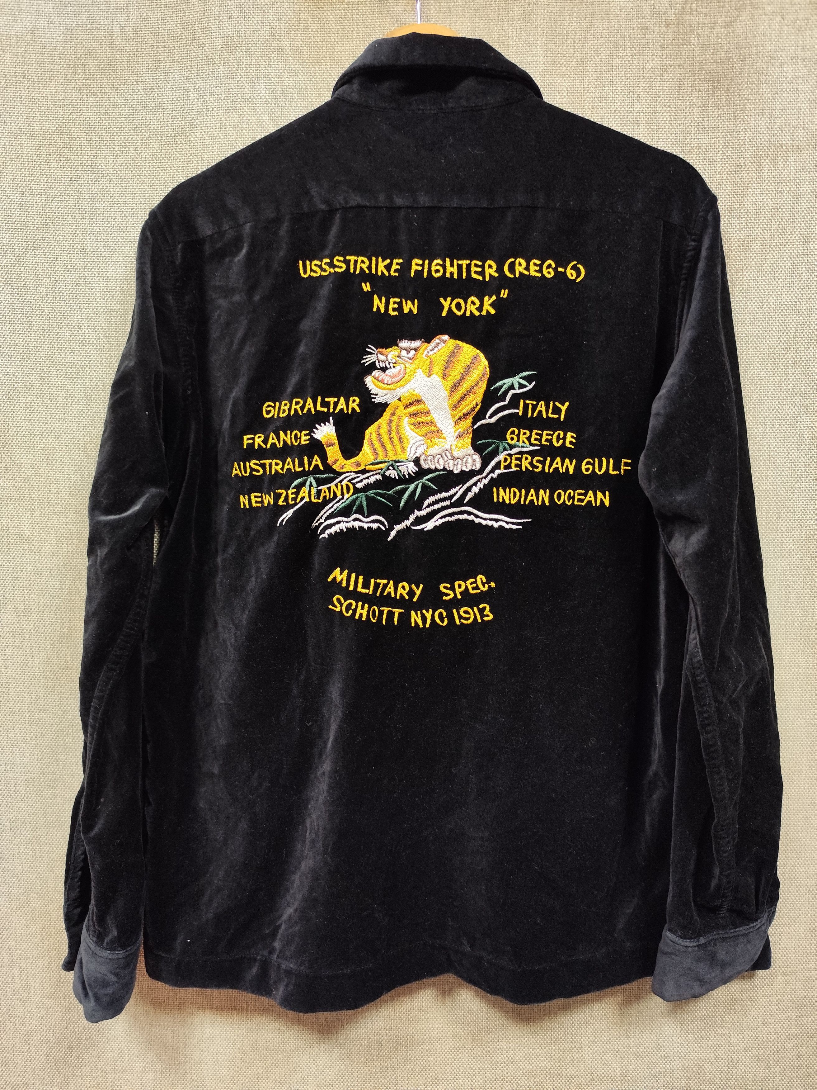 Military Schott Sukajan Souvenir Jacket Vintage Button Up Schott Military Sukajan Souvenir Grailed