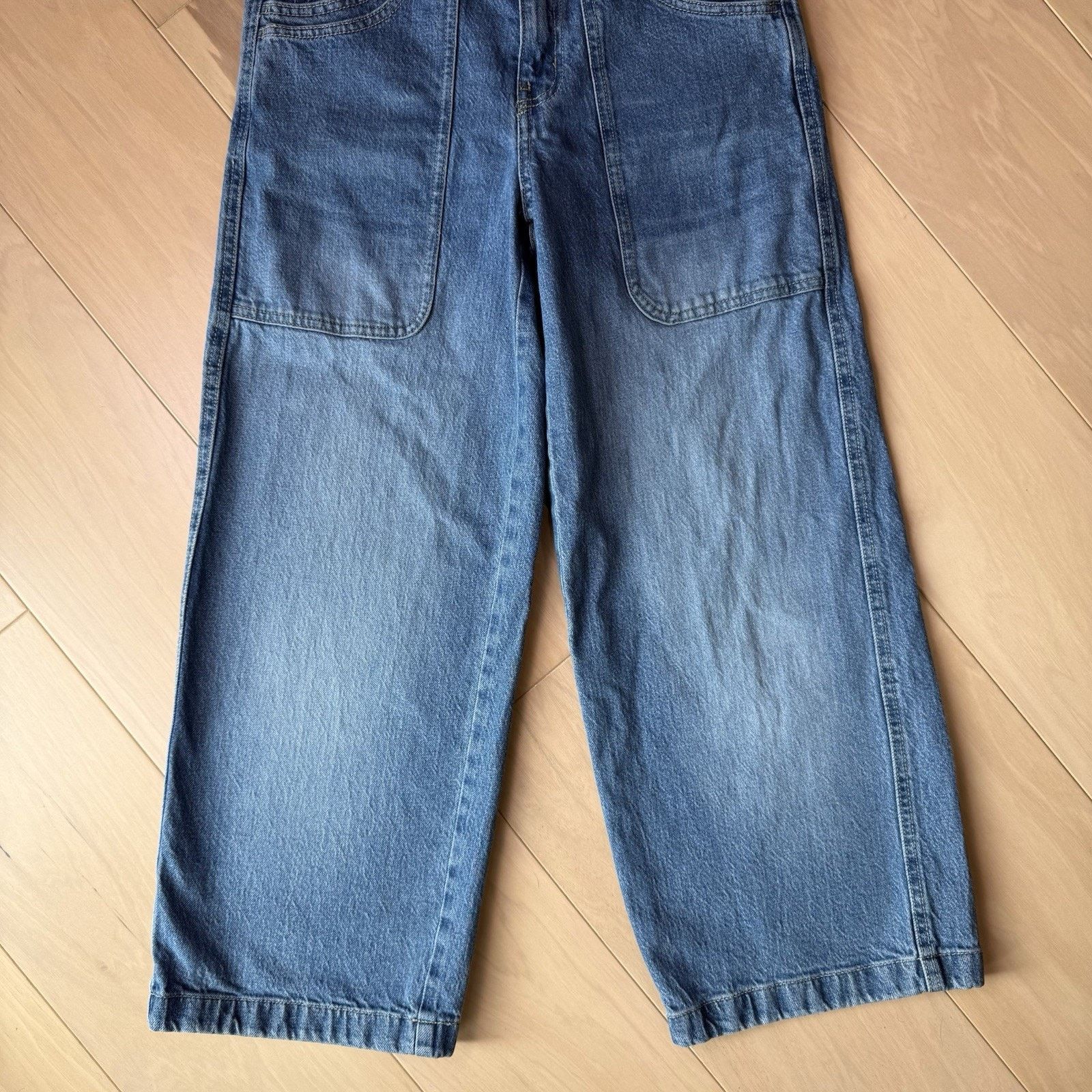 Free People Free People Piper Mid Rise Crop Wide Leg Jeans Women's 28 Size 28" / US 6 / IT 42 - 4 Thumbnail