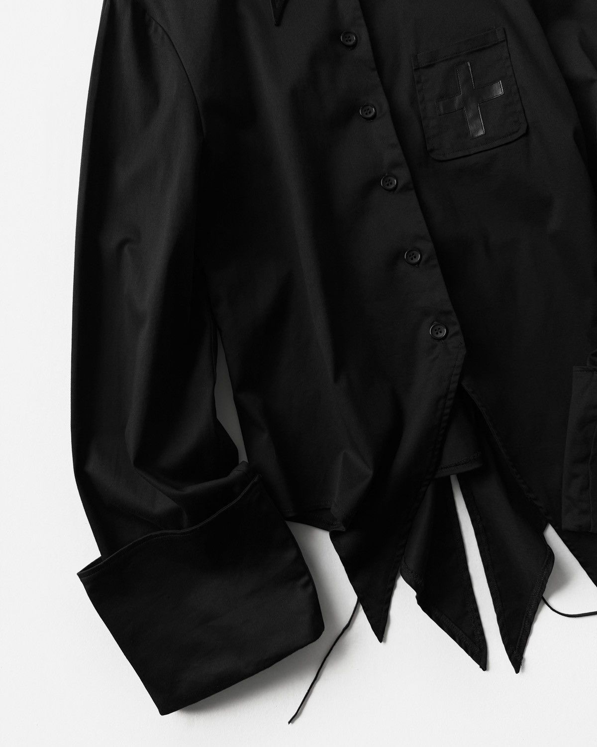 Japanese Brand BODY LINE BLACK GOTHIC SHIRT Size M / US 6-8 / IT 42-44 - 4 Thumbnail