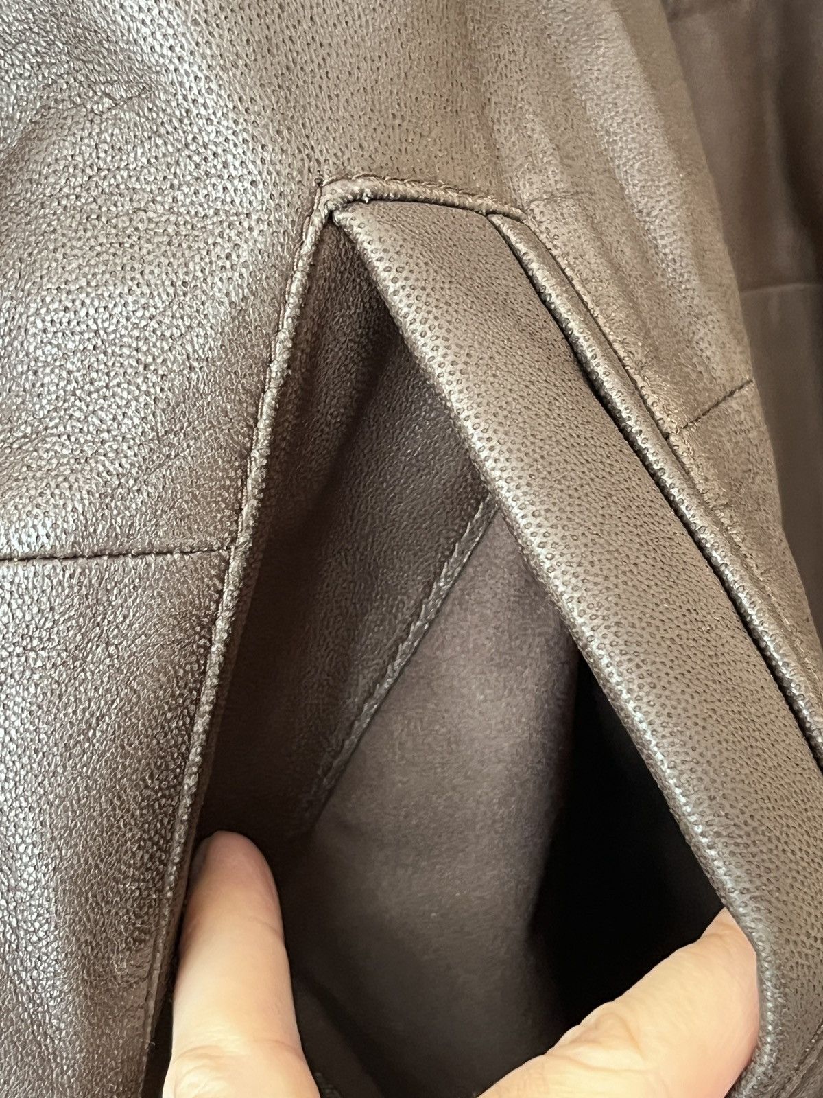 Italic Moriano Italian Luxury Soft Leather Cashmere Lined Coat Size US M / EU 48-50 / 2 - 14 Thumbnail