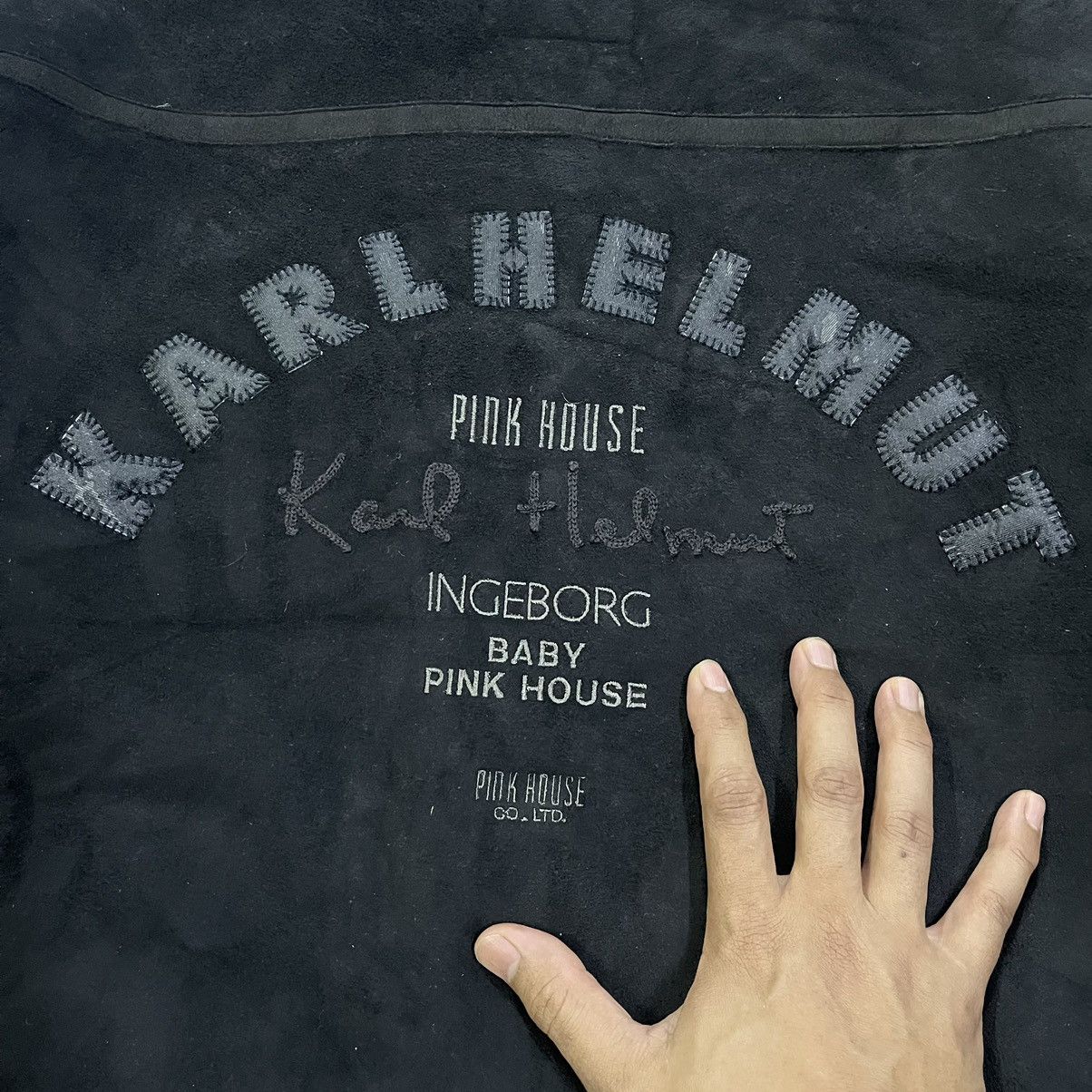 Karl Helmut Vintage Karl Helmut Pink House Suede Jacket B3 Size US L / EU 52-54 / 3 - 3 Thumbnail